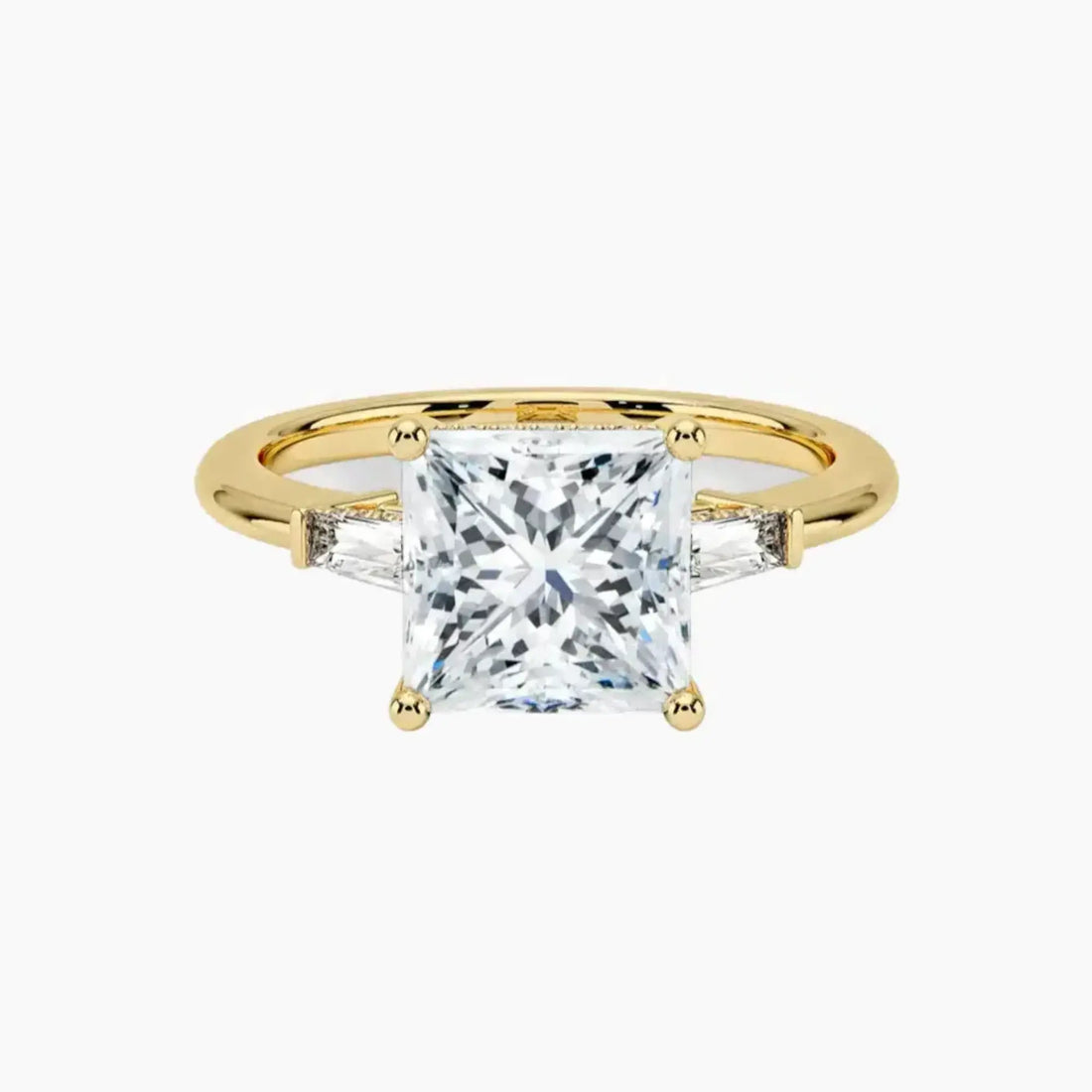 Nyx Princess Hidden Halo 1.5 Carat Lab Grown Diamond Engagement Ring in 14K White Gold