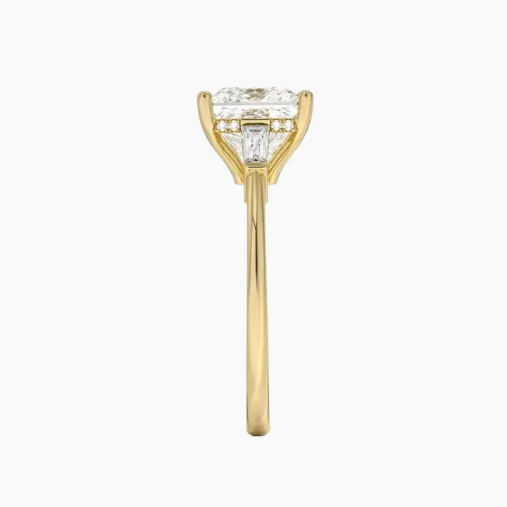 Nyx Princess Hidden Halo 2 Carat Lab Grown Diamond Engagement Ring in 18K Rose Gold