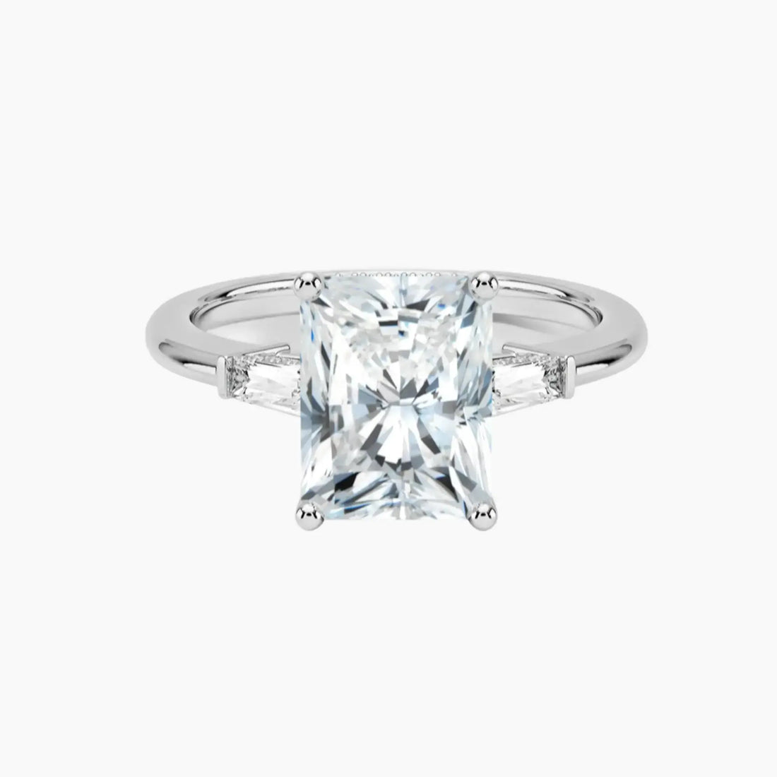 Nyx Radiant Hidden Halo 1.5 Carat Lab Grown Diamond Engagement Ring in 18K Rose Gold