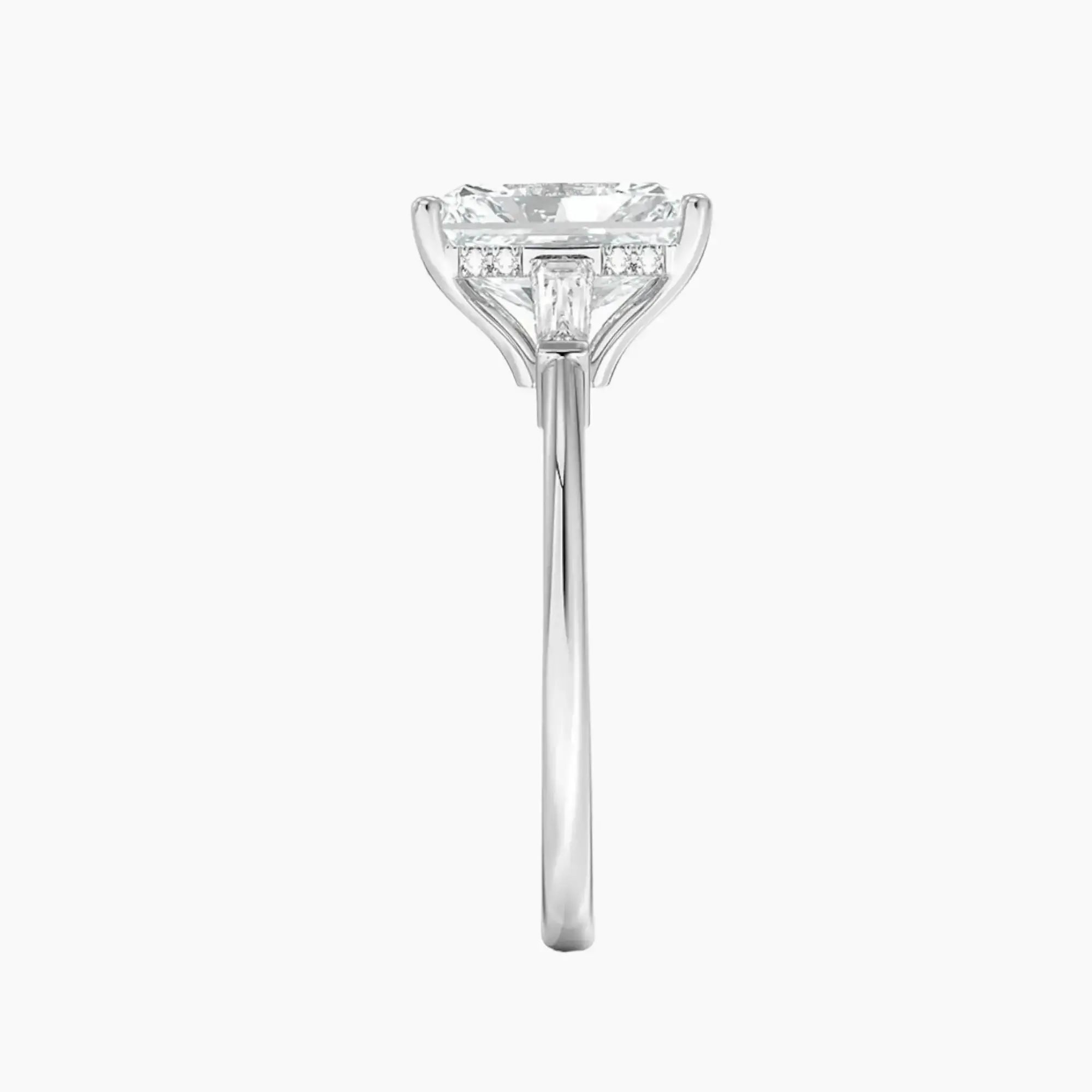 Nyx Radiant Hidden Halo 2 Carat Lab Grown Diamond Engagement Ring in 14K Rose Gold