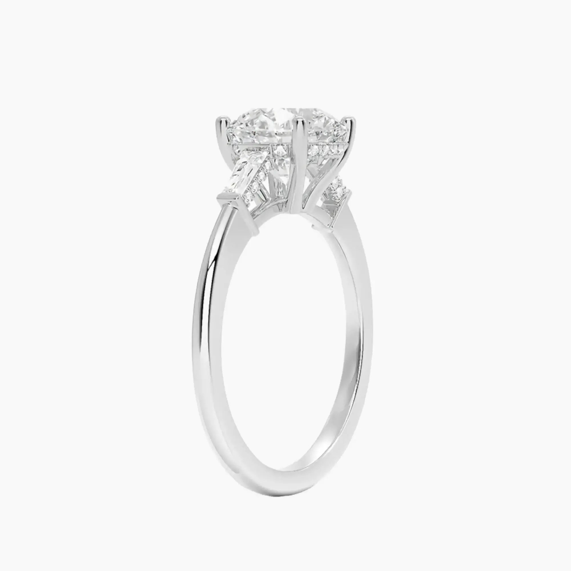 Nyx Round Hidden Halo 1.5 Carat Lab Grown Diamond Engagement Ring in 14K Yellow Gold
