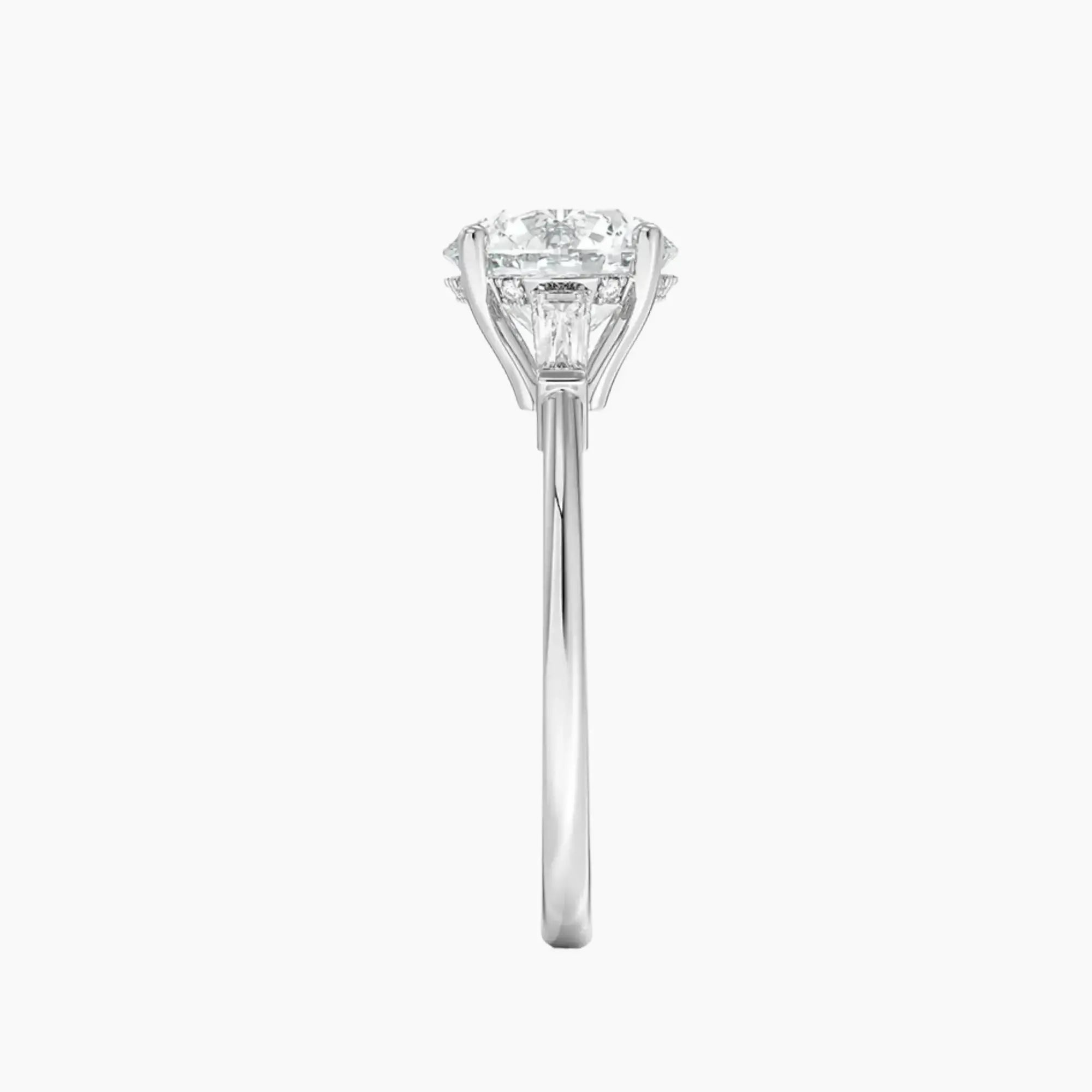 Nyx Round Hidden Halo 2 Carat Lab Grown Diamond Engagement Ring in 18K Rose Gold