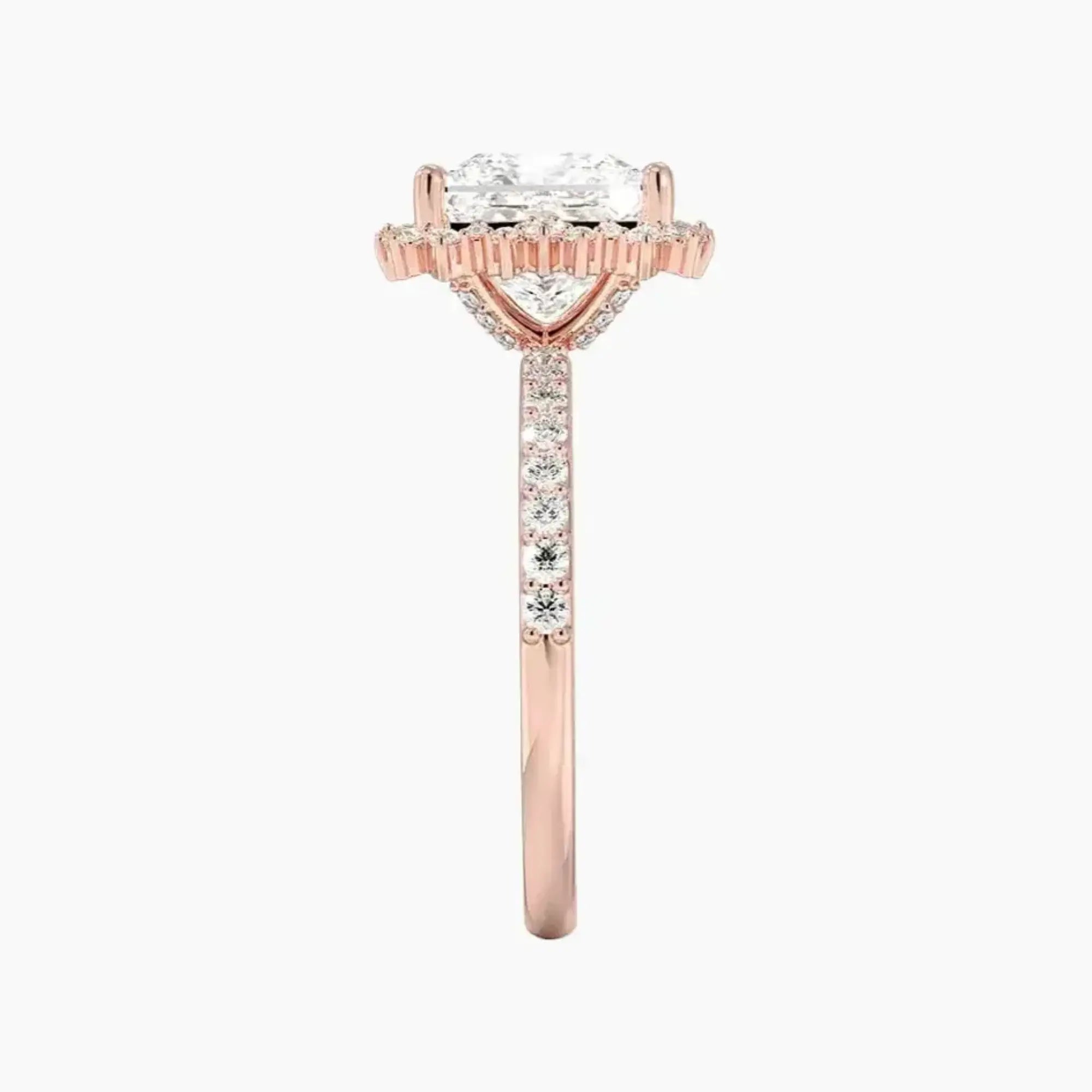 Coraline Princess Designer 1.5 Carat Lab Grown Diamond Engagement Ring in 14K Yellow Gold