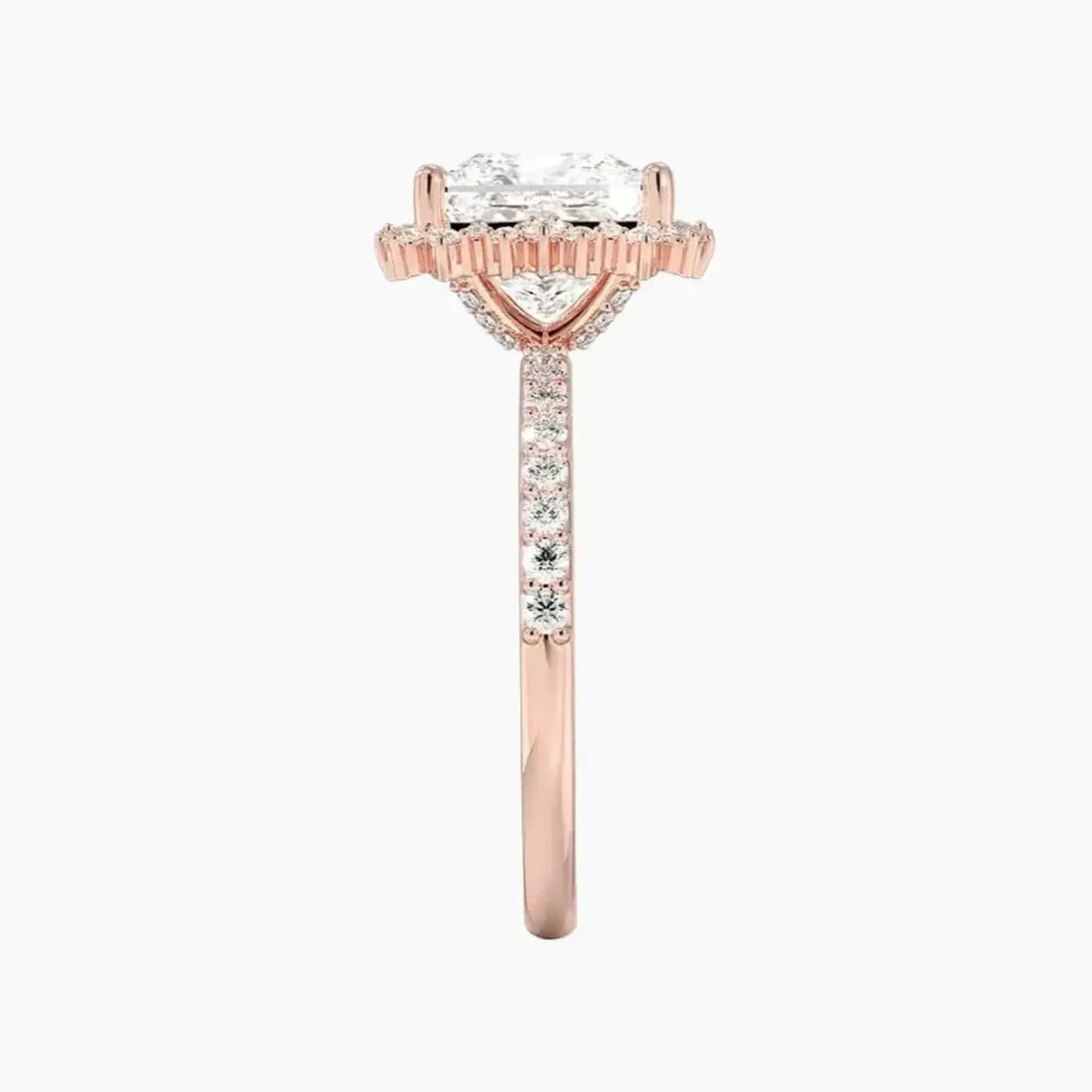 Coraline Princess Designer 2.5 Carat Lab Grown Diamond Engagement Ring in 18K White Gold