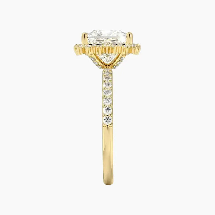 Coraline Princess Designer 1 Carat Lab Grown Diamond Engagement Ring in 18K Rose Gold