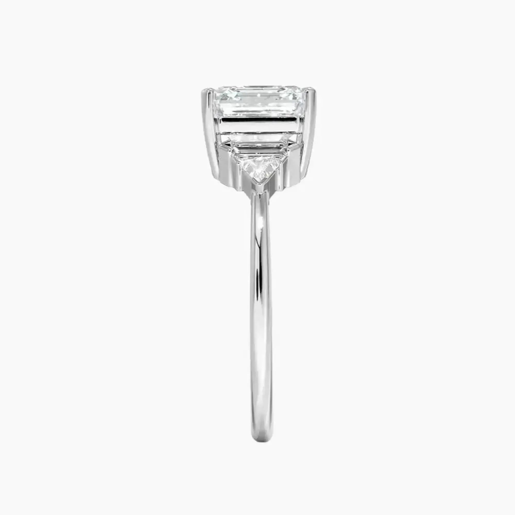 Honora Five Stone Asscher Designer 2.5 Carat Lab Grown Diamond Engagement Ring in 14K Rose Gold