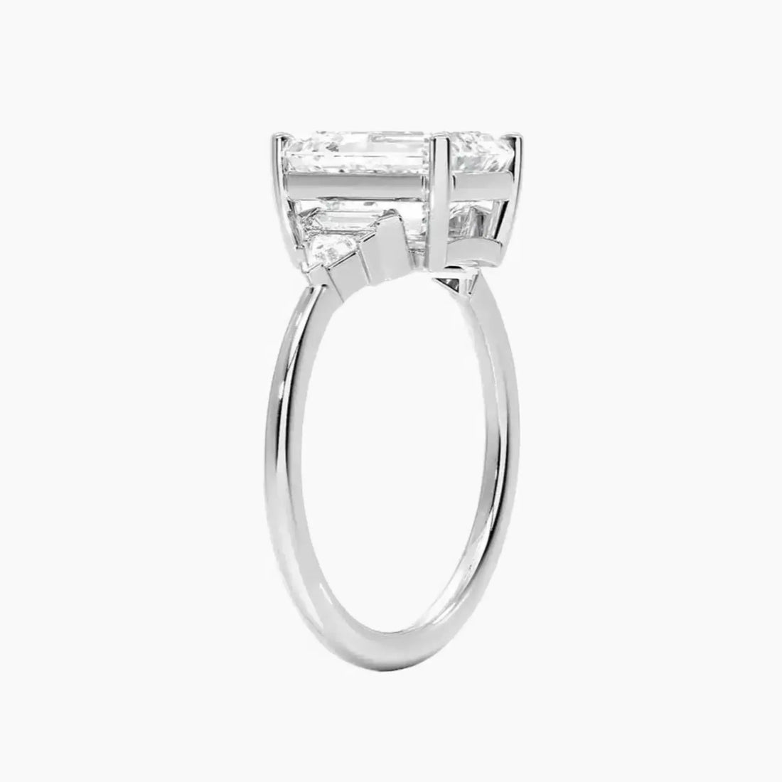 Honora Five Stone Emerald Designer 2.5 Carat Lab Grown Diamond Engagement Ring in 14K Rose Gold