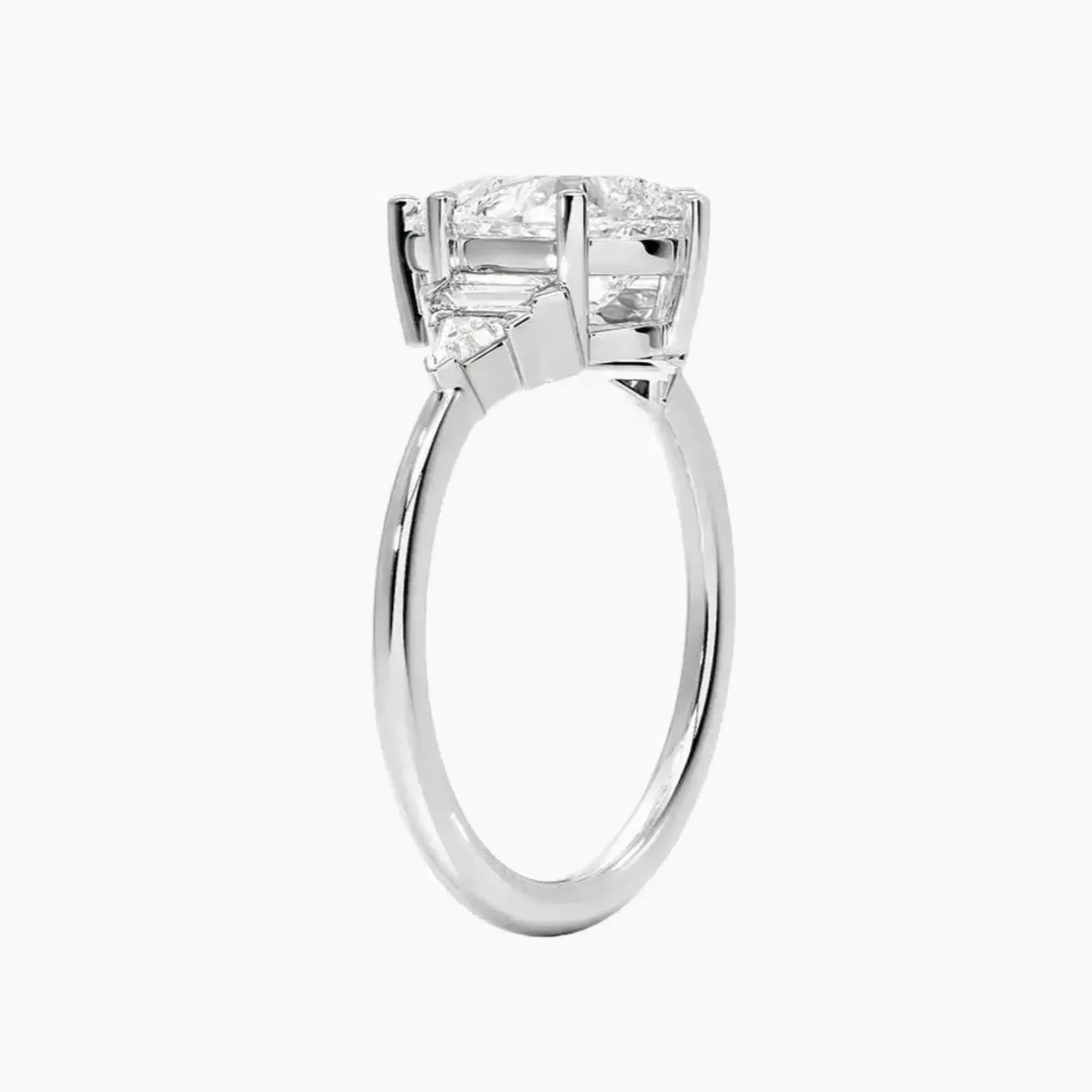 Honora Five Stone Pear Designer 1.5 Carat Lab Grown Diamond Engagement Ring in 18K Rose Gold