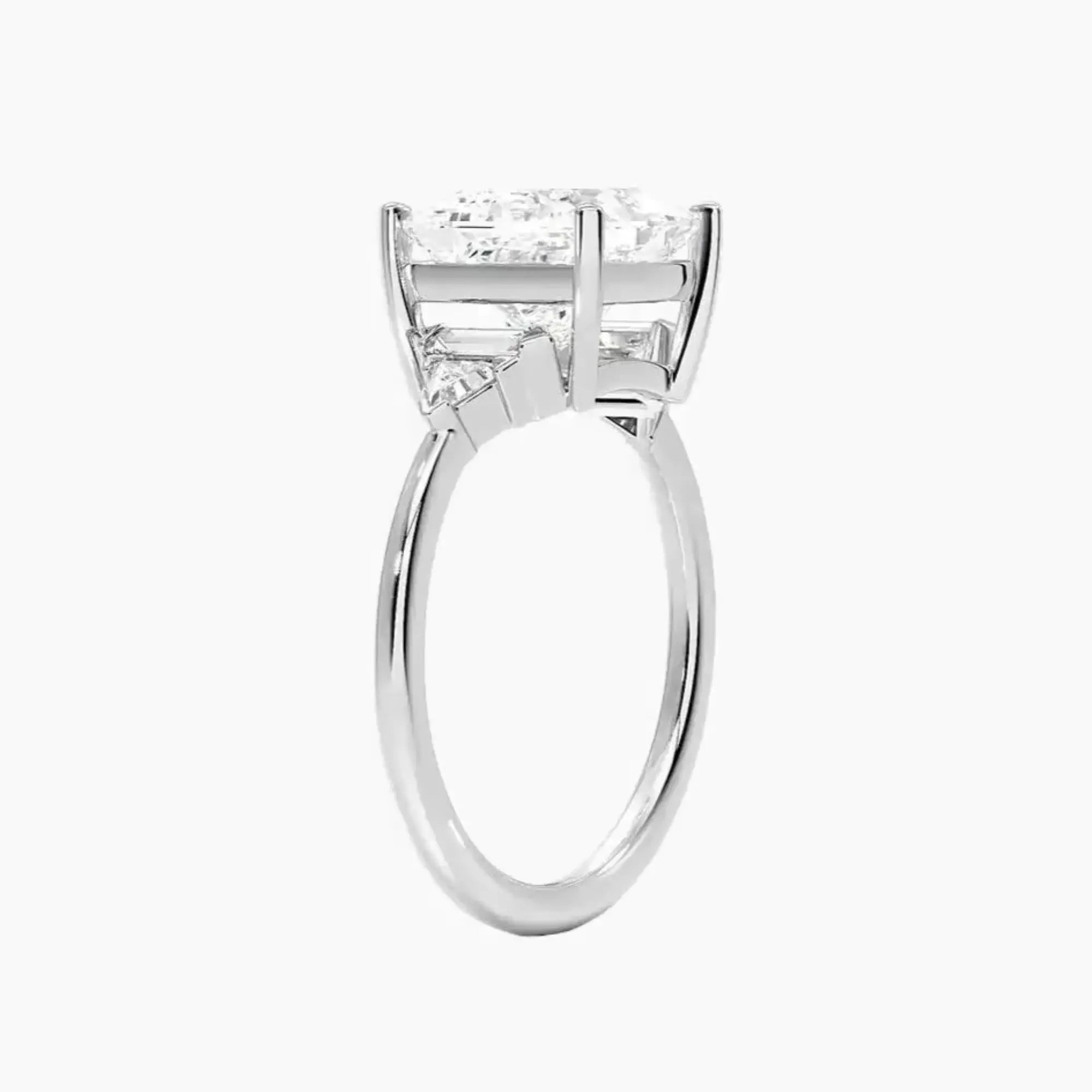 Honora Five Stone Princess Designer 3 Carat Lab Grown Diamond Engagement Ring in 14K Yellow Gold