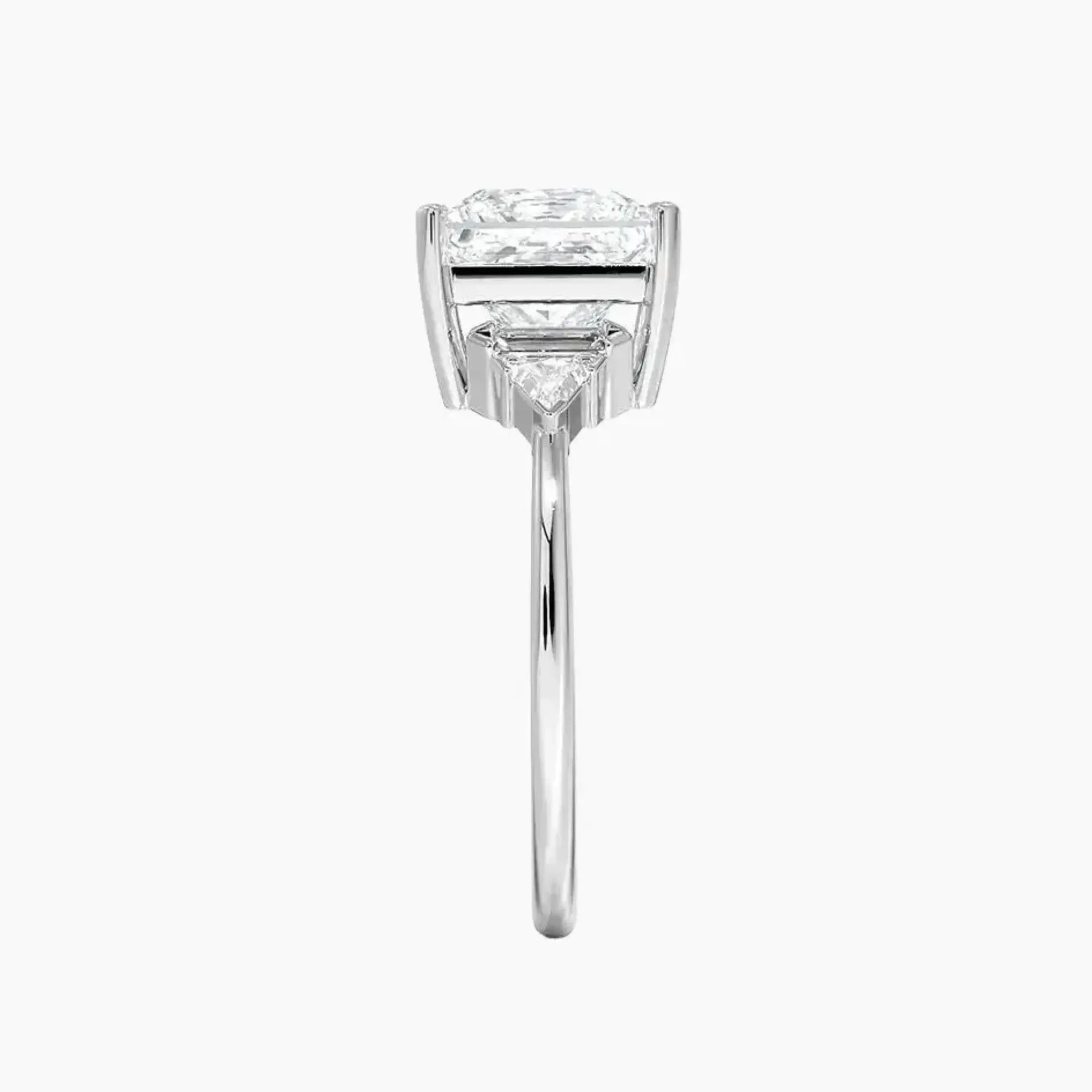 Honora Five Stone Princess Designer 1.5 Carat Lab Grown Diamond Engagement Ring in 18K Rose Gold