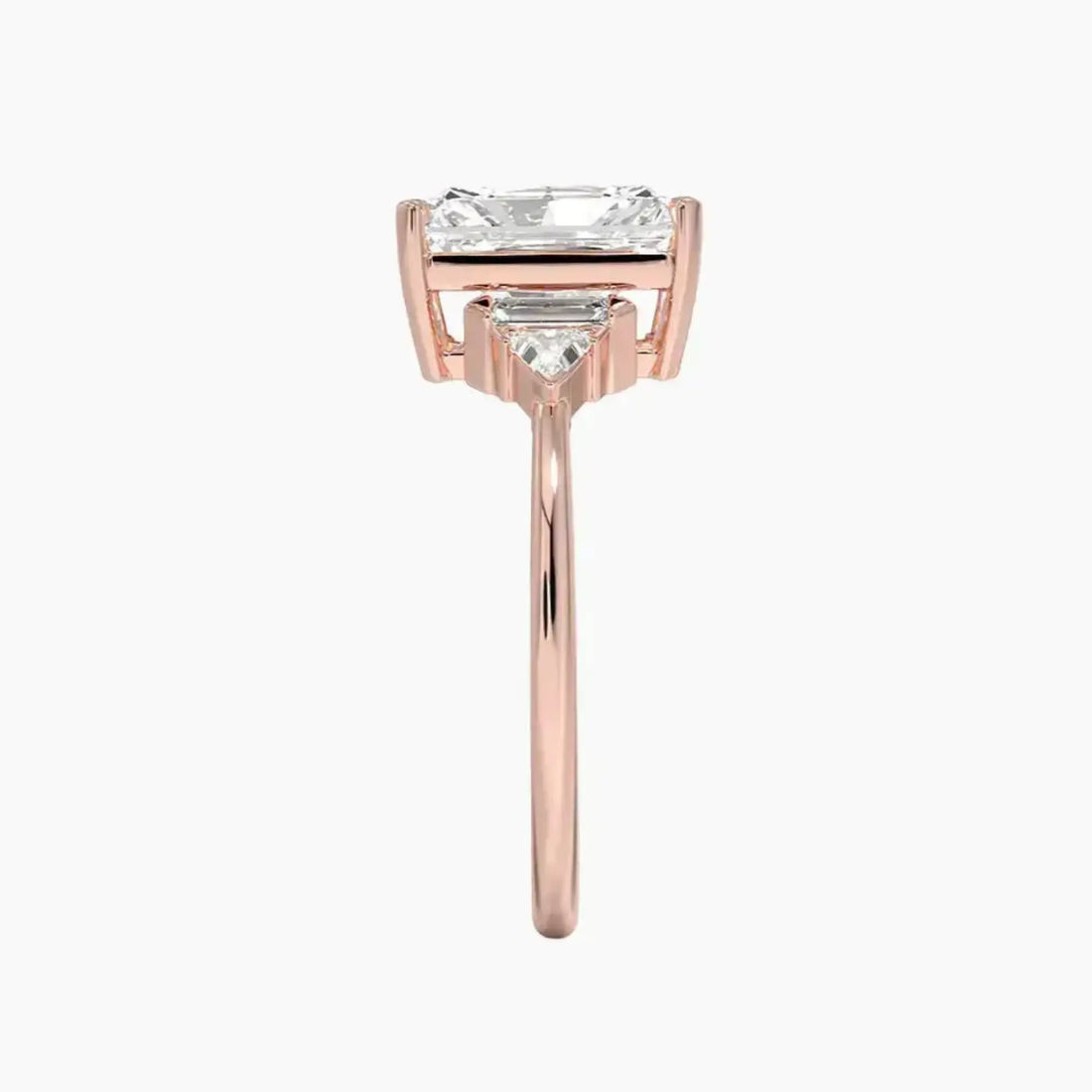 Honora Five Stone Radiant Designer 2.5 Carat Lab Grown Diamond Engagement Ring in 18K White Gold