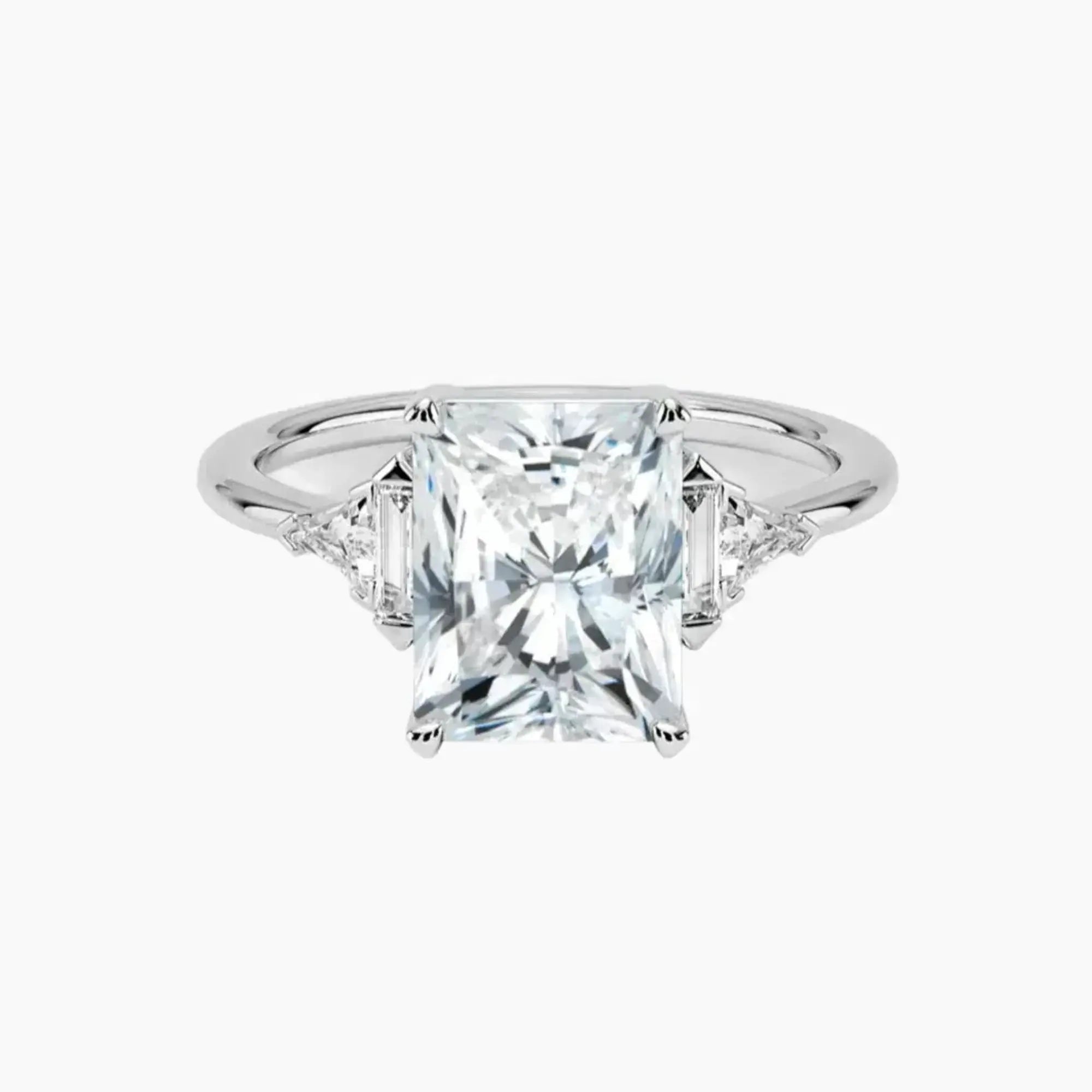 Honora Five Stone Radiant Designer 1 Carat Lab Grown Diamond Engagement Ring in 14K Rose Gold