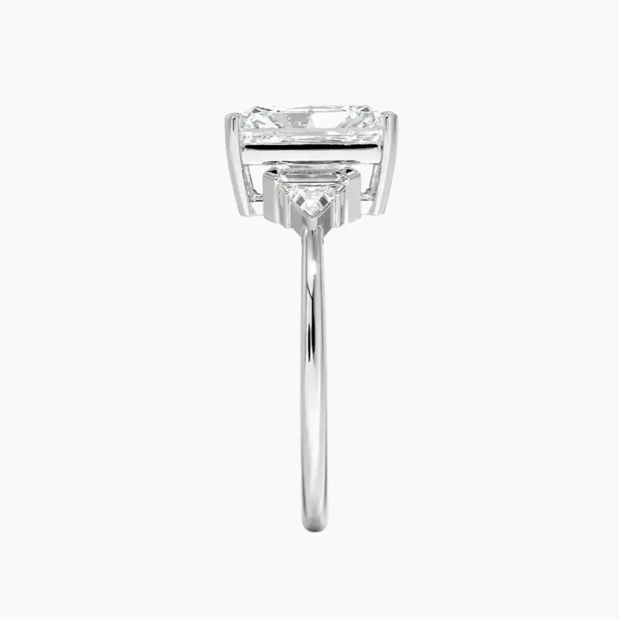 Honora Five Stone Radiant Designer 3 Carat Lab Grown Diamond Engagement Ring in 18K Yellow Gold