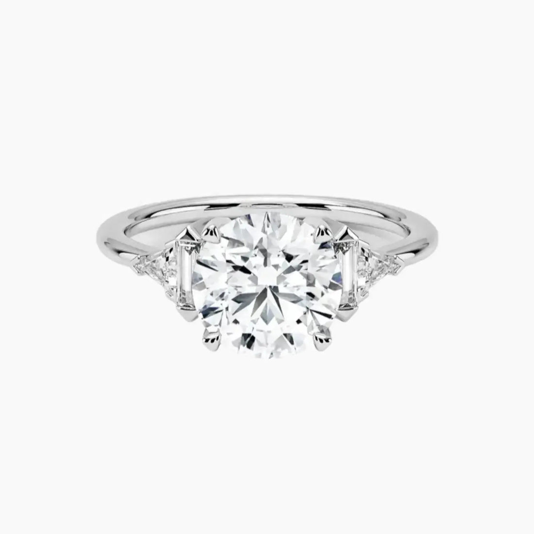 Honora Five Stone Round Designer 1.5 Carat Lab Grown Diamond Engagement Ring in 14K Yellow Gold
