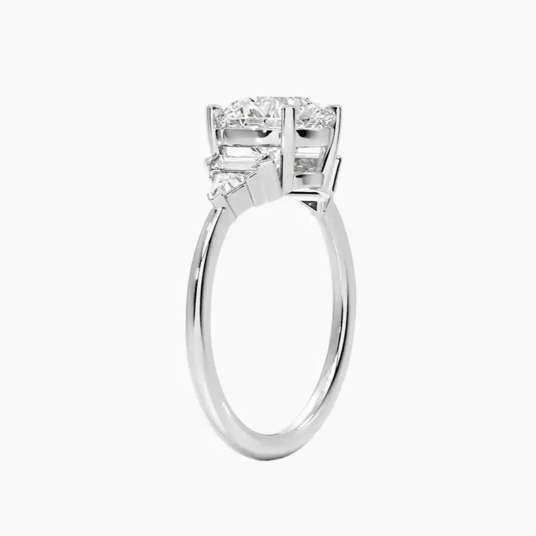 Honora Five Stone Round Designer Diamond Ring Setting in 14K Yellow Gold