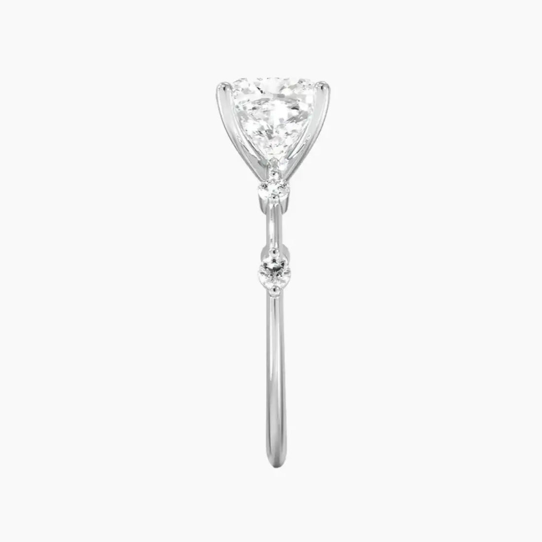 Sena Cushion Designer 1.5 Carat Lab Grown Diamond Engagement Ring in 14K Rose Gold