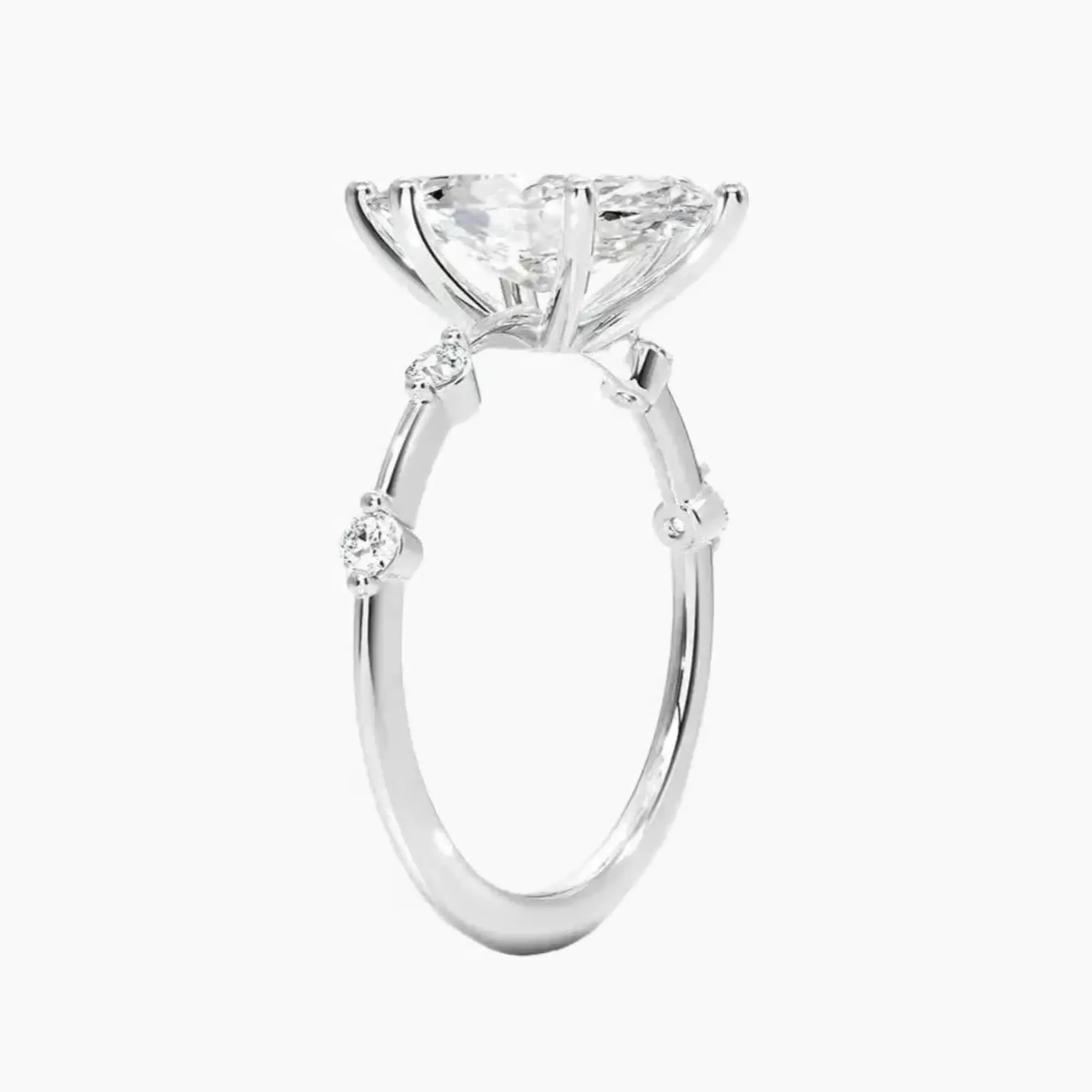 Sena Marquise Designer Diamond Ring Setting in 18K Rose Gold