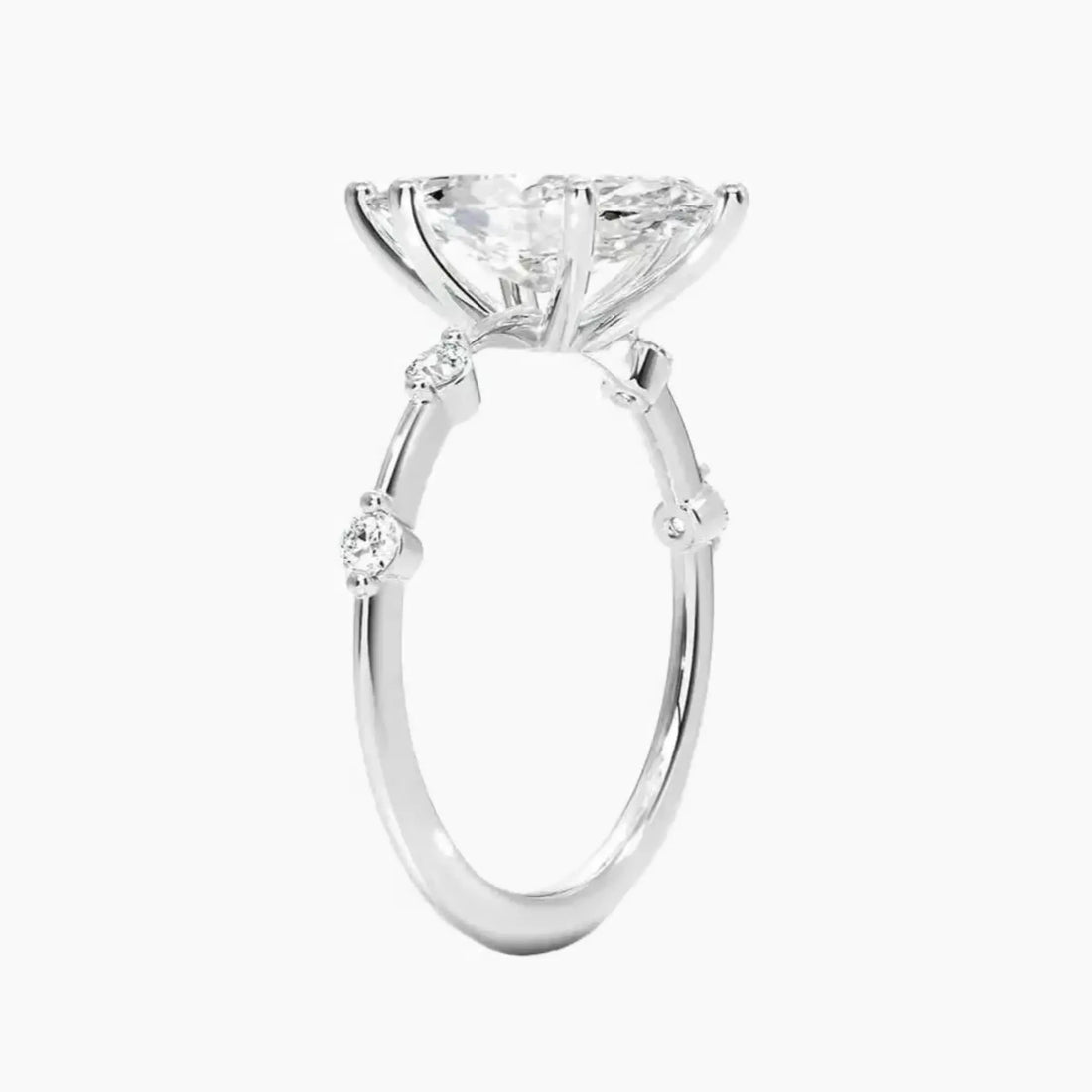 Sena Marquise Designer Diamond Ring Setting in 14K Rose Gold