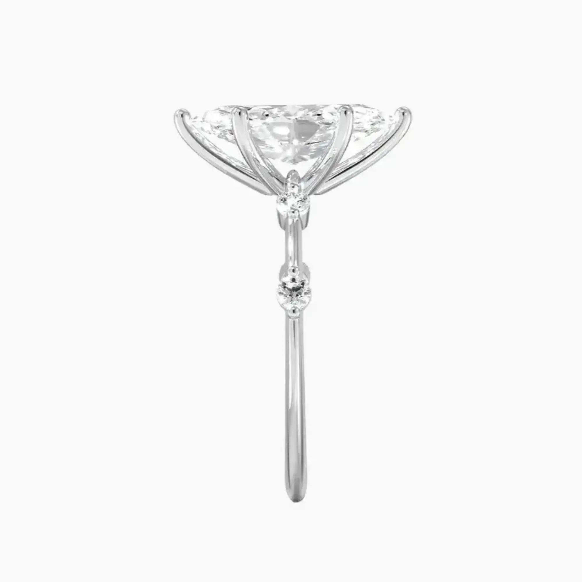 Sena Marquise Designer 1 Carat Lab Grown Diamond Engagement Ring in 14K Rose Gold