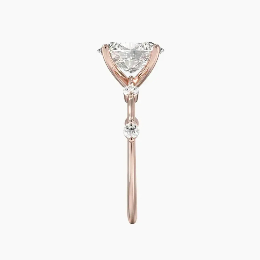 Sena Oval Designer 1.5 Carat Lab Grown Diamond Engagement Ring in 14K Yellow Gold