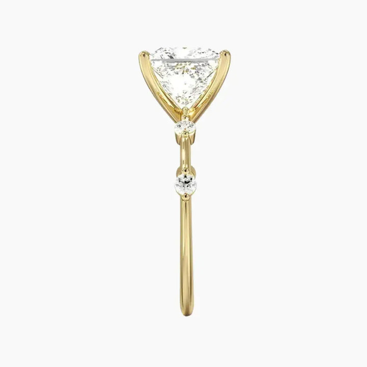 Sena Princess Designer Diamond Ring Setting in 14K Rose Gold