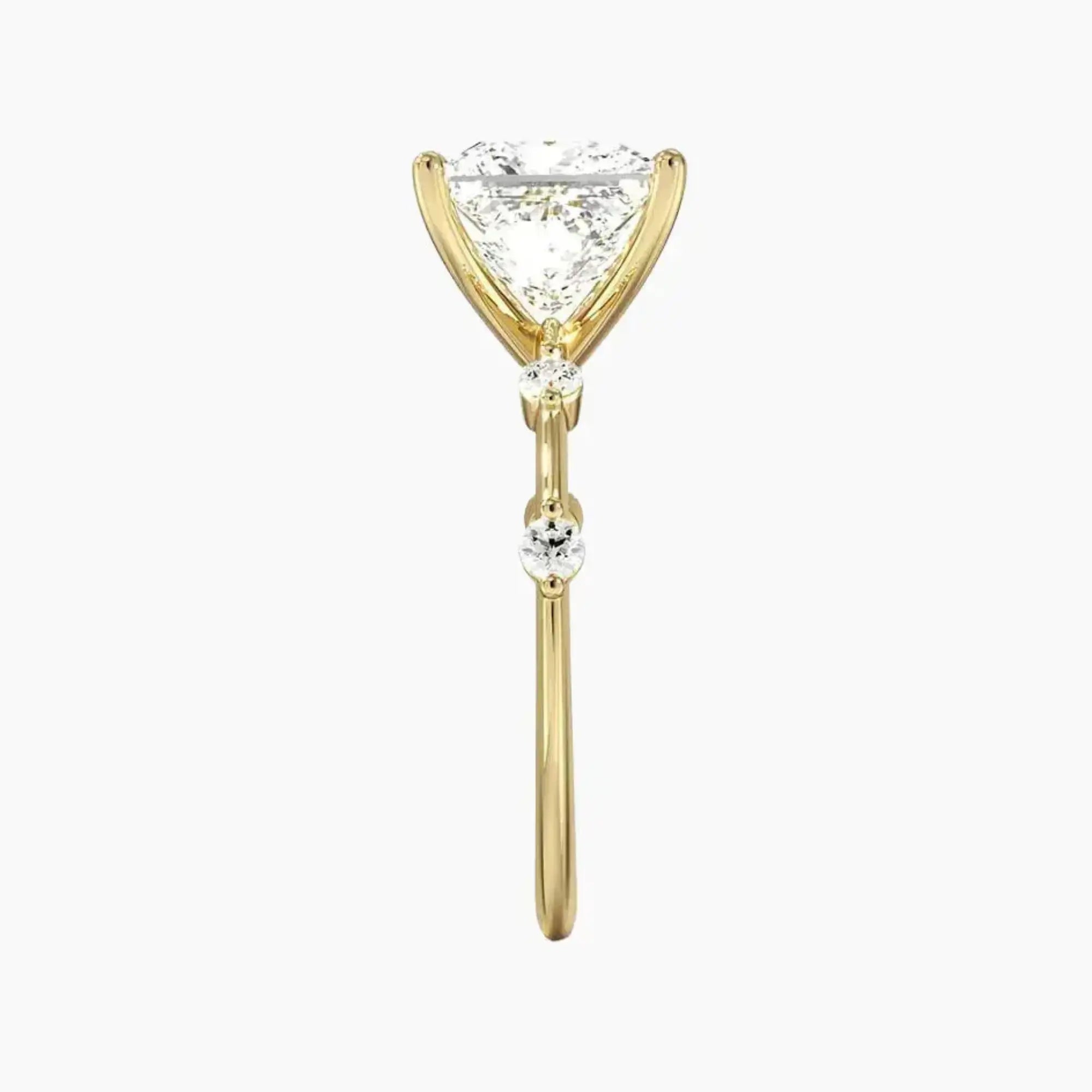 Sena Princess Designer 1 Carat Lab Grown Diamond Engagement Ring in 18K Rose Gold