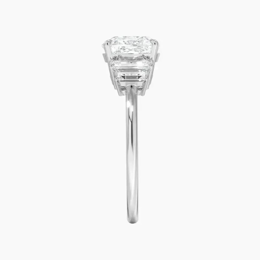 Nerine Five Stone Cushion Designer 2.5 Carat Lab Grown Diamond Engagement Ring in 14K Yellow Gold