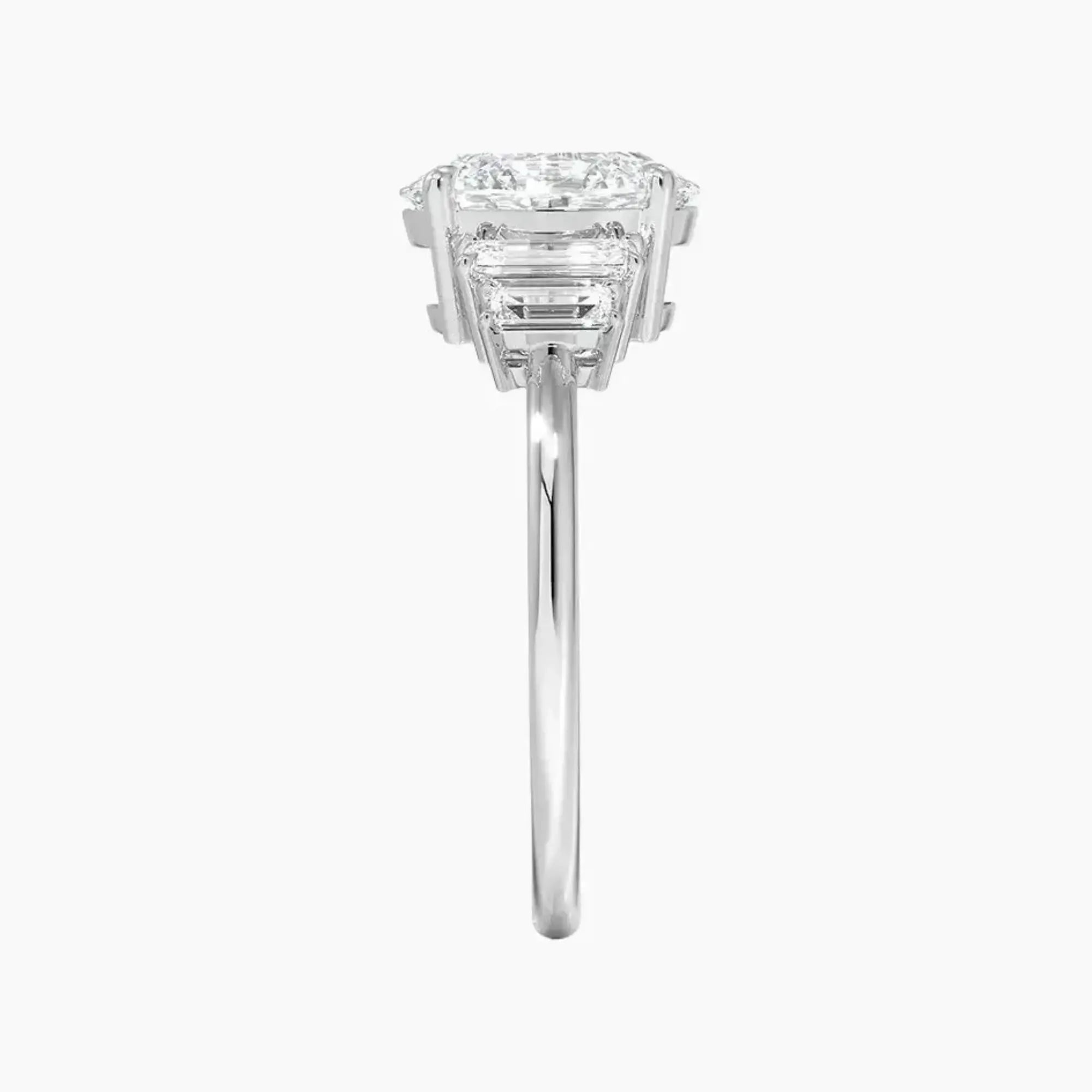 Nerine Five Stone Oval Designer Diamond Ring Setting in 14K Yellow Gold