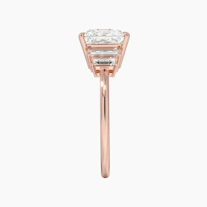 Nerine Five Stone Princess Designer 1.5 Carat Lab Grown Diamond Engagement Ring in 18K Yellow Gold
