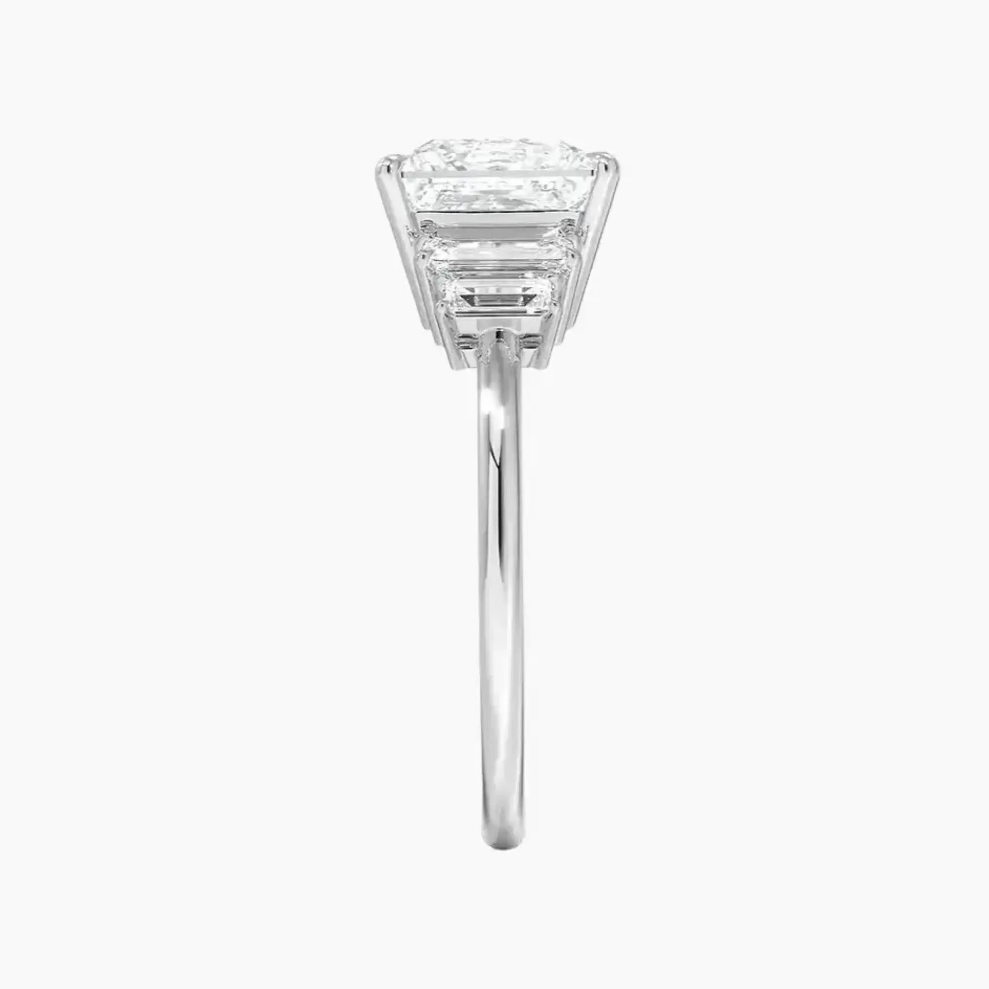 Nerine Five Stone Princess Designer 1 Carat Lab Grown Diamond Engagement Ring in 18K Rose Gold