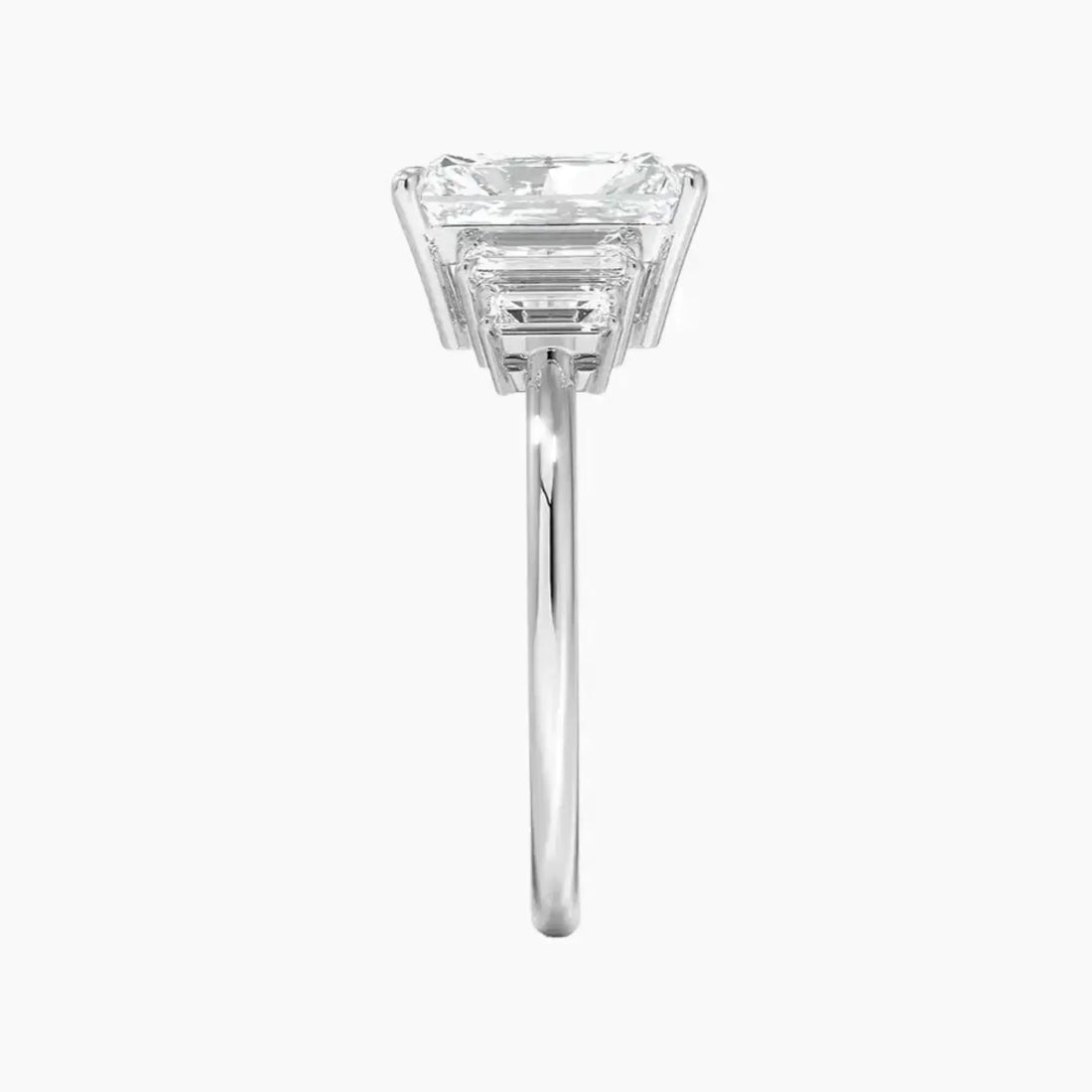 Nerine Five Stone Radiant Designer 1 Carat Lab Grown Diamond Engagement Ring in 14K Yellow Gold