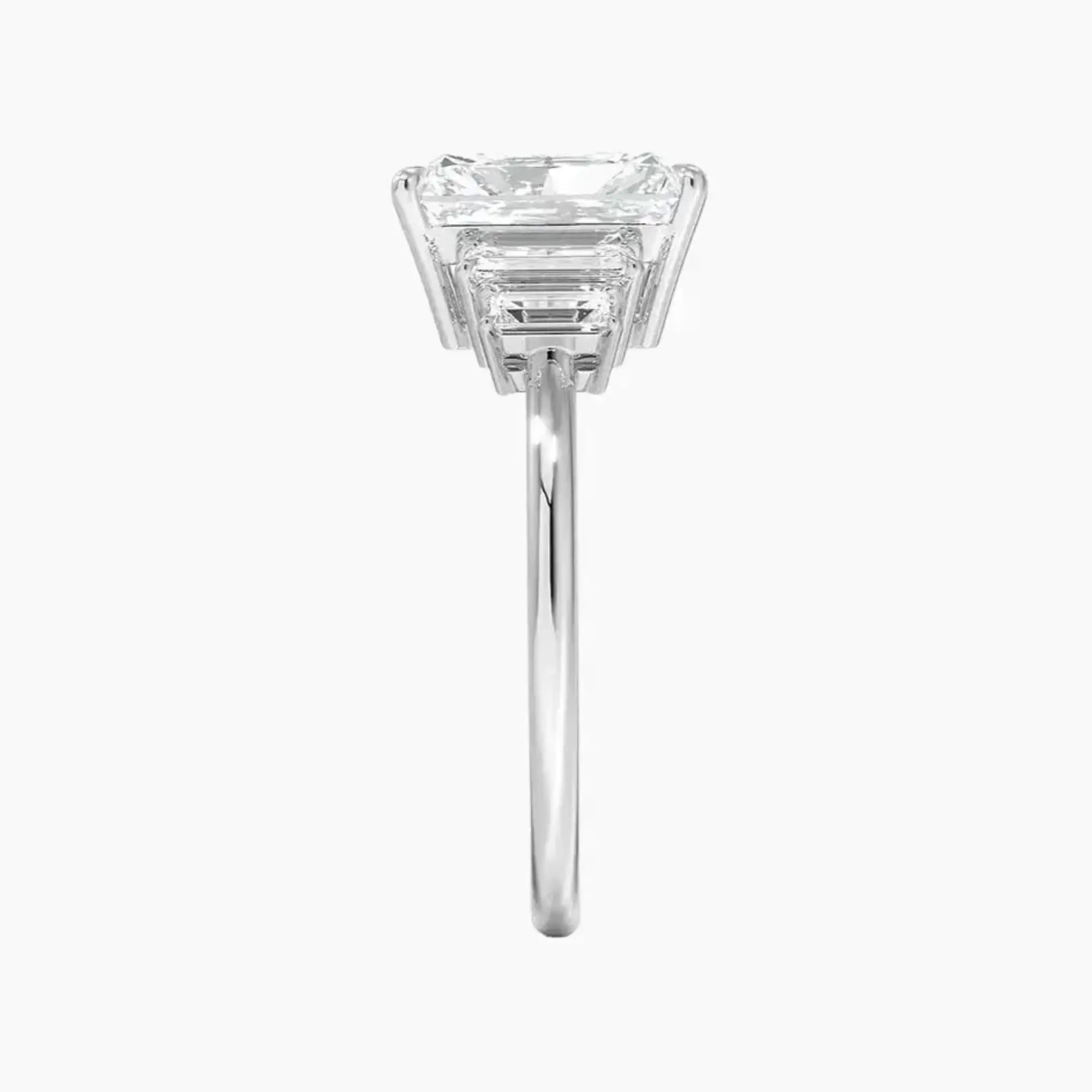Nerine Five Stone Radiant Designer 1.5 Carat Lab Grown Diamond Engagement Ring in 14K White Gold