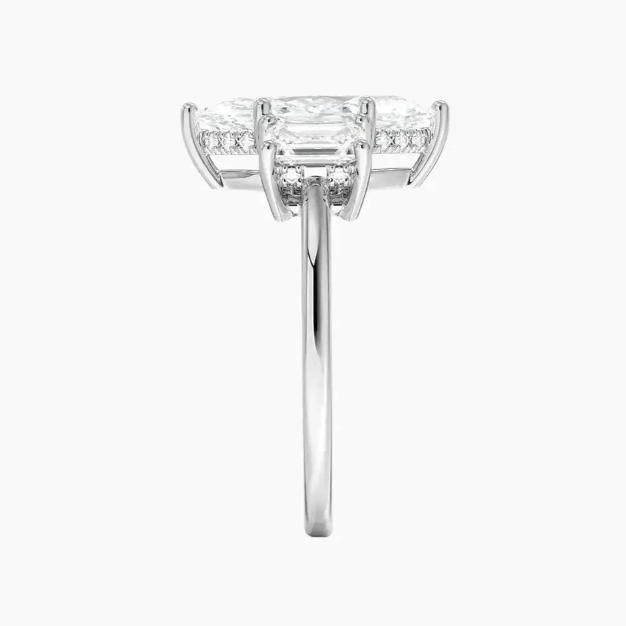 Aurelia Marquise Hidden Halo 1 Carat Lab Grown Diamond Engagement Ring in 18K Rose Gold