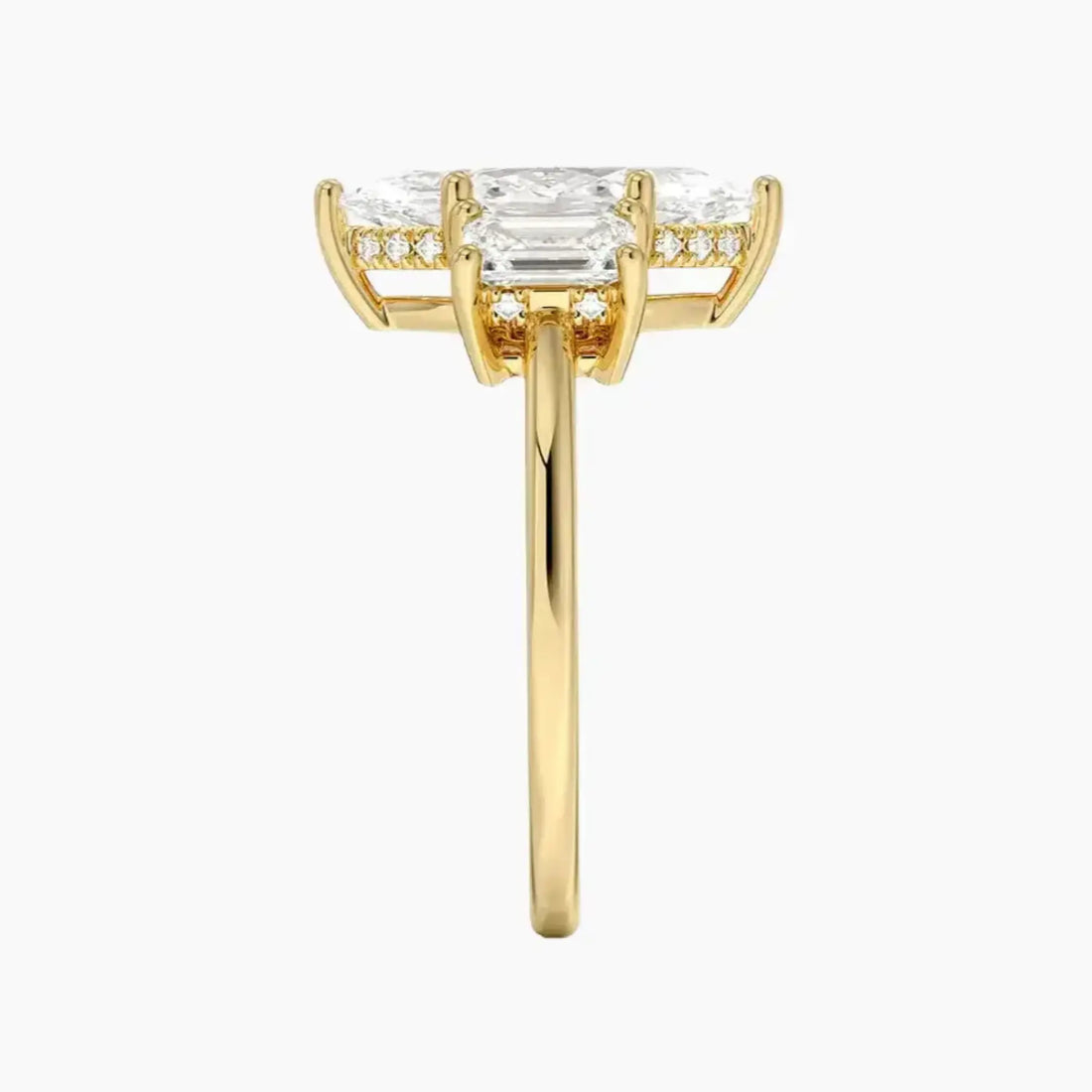 Aurelia Marquise Hidden Halo 1 Carat Lab Grown Diamond Engagement Ring in 18K Rose Gold