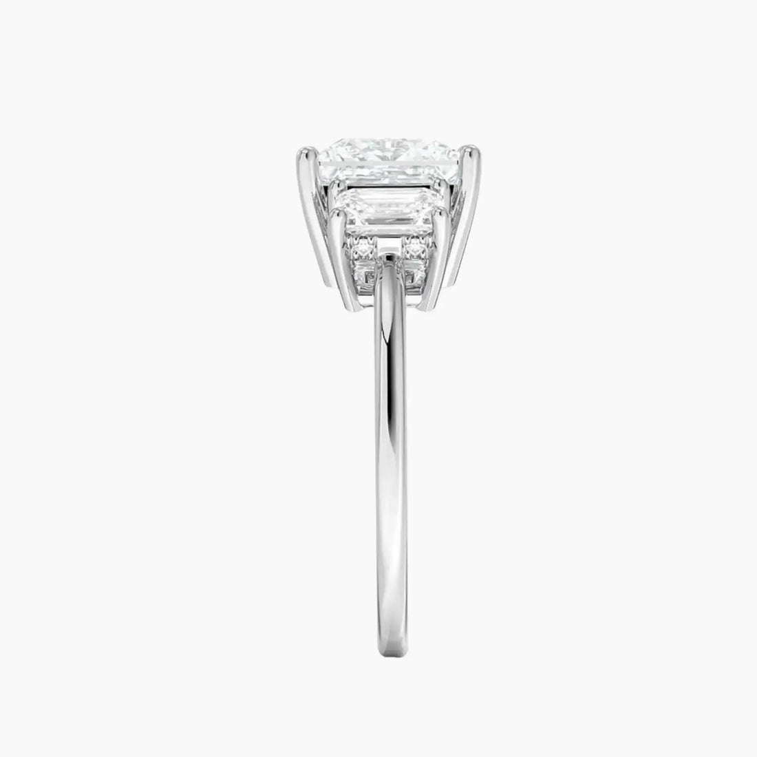Aurelia Princess Hidden Halo 2.5 Carat Lab Grown Diamond Engagement Ring in 14K Rose Gold
