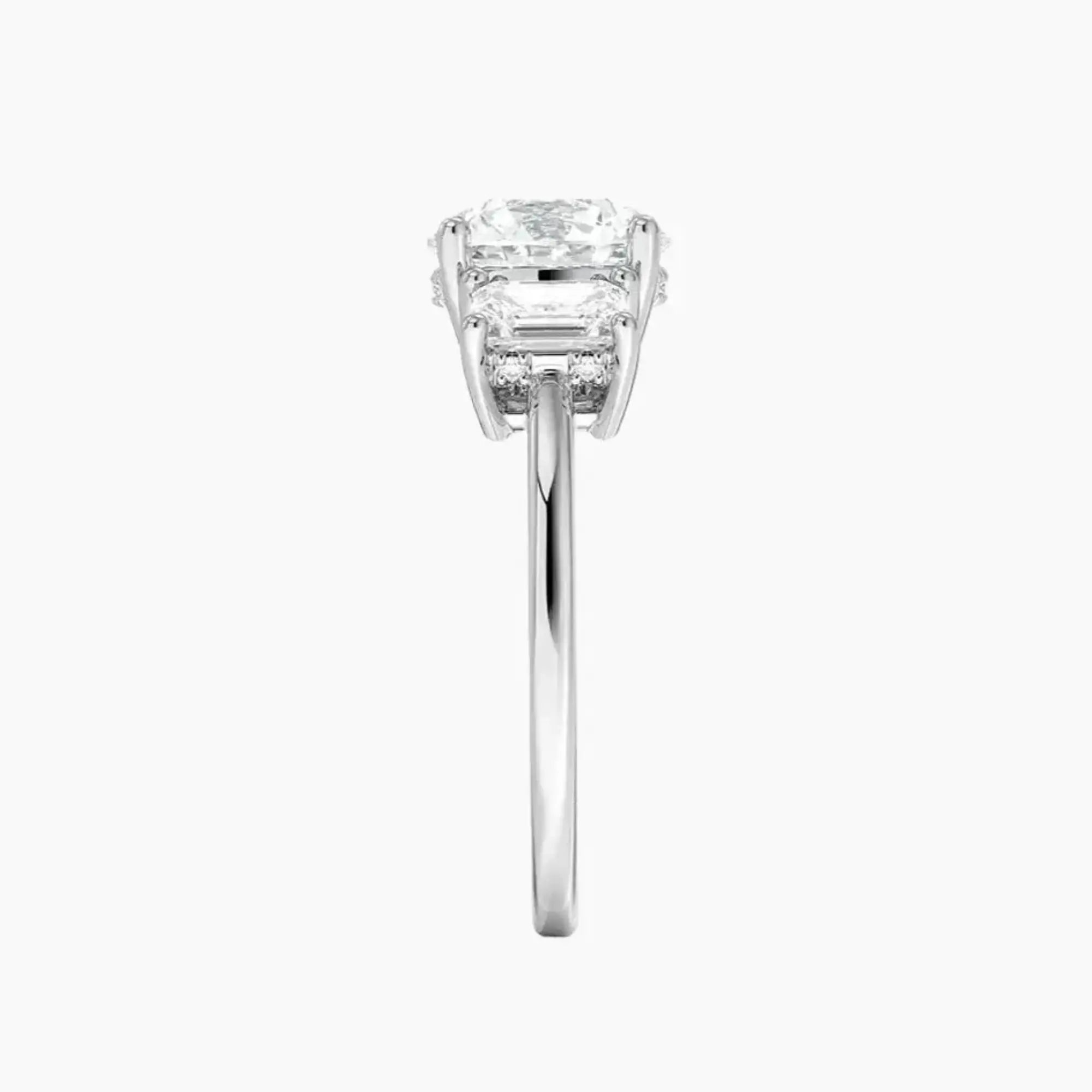 Aurelia Round Hidden Halo 2 Carat Lab Grown Diamond Engagement Ring in 14K Yellow Gold