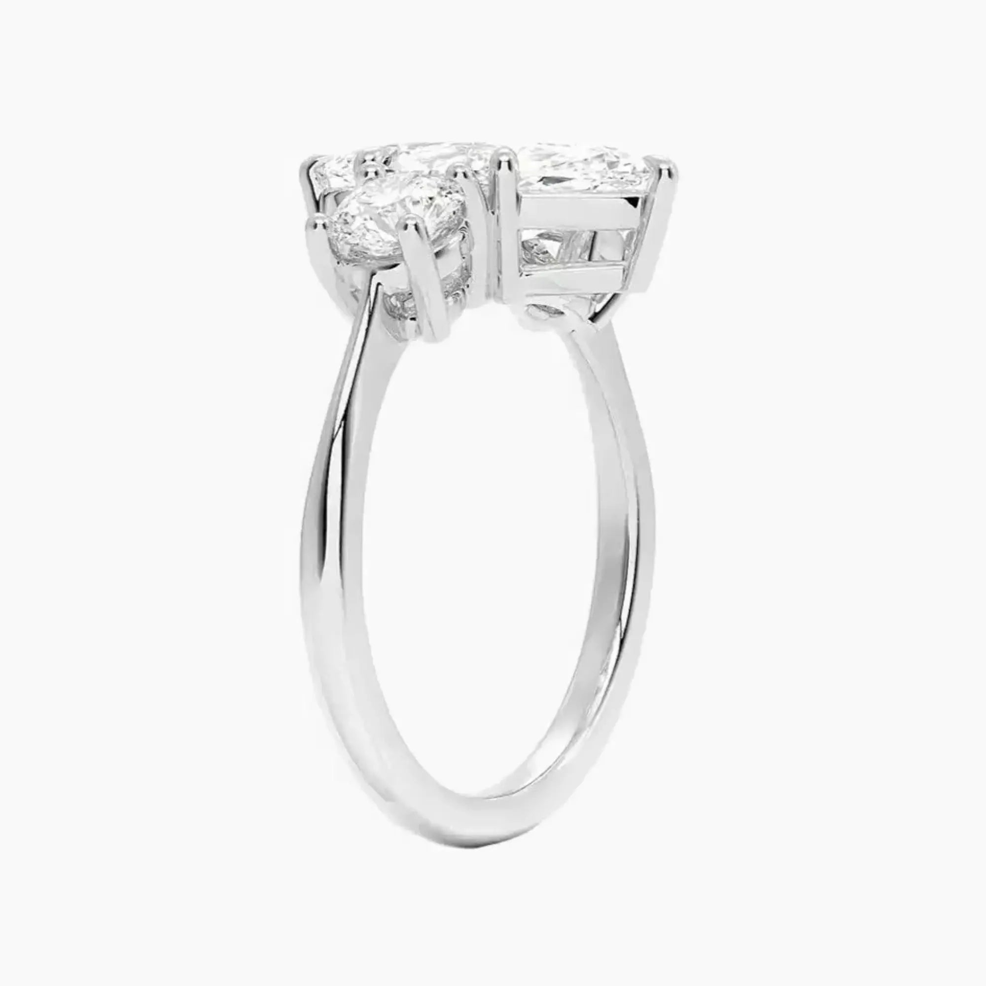 Seraphina Marquise Three Stone 3 Carat Lab Grown Diamond Engagement Ring in 14K Rose Gold