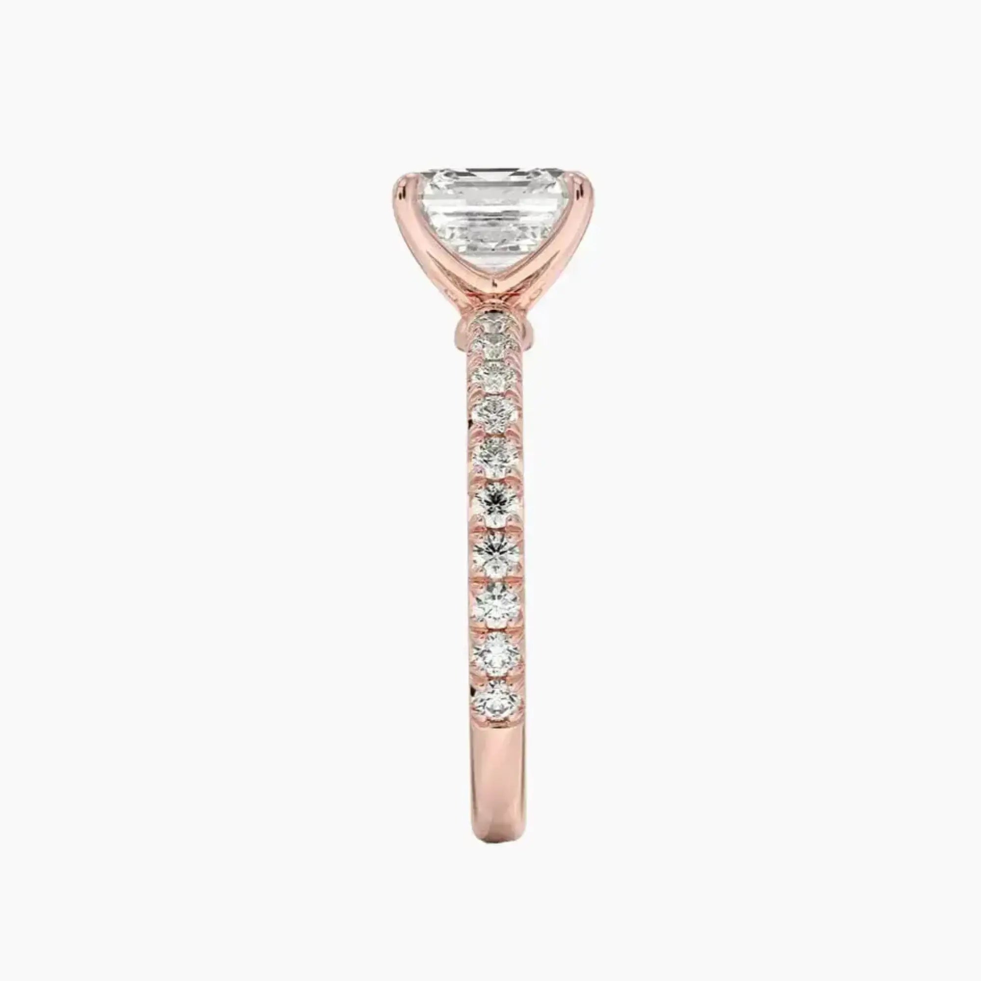 Irina Asscher Solitaire 1 Carat Lab Grown Diamond Engagement Ring in 14K Yellow Gold