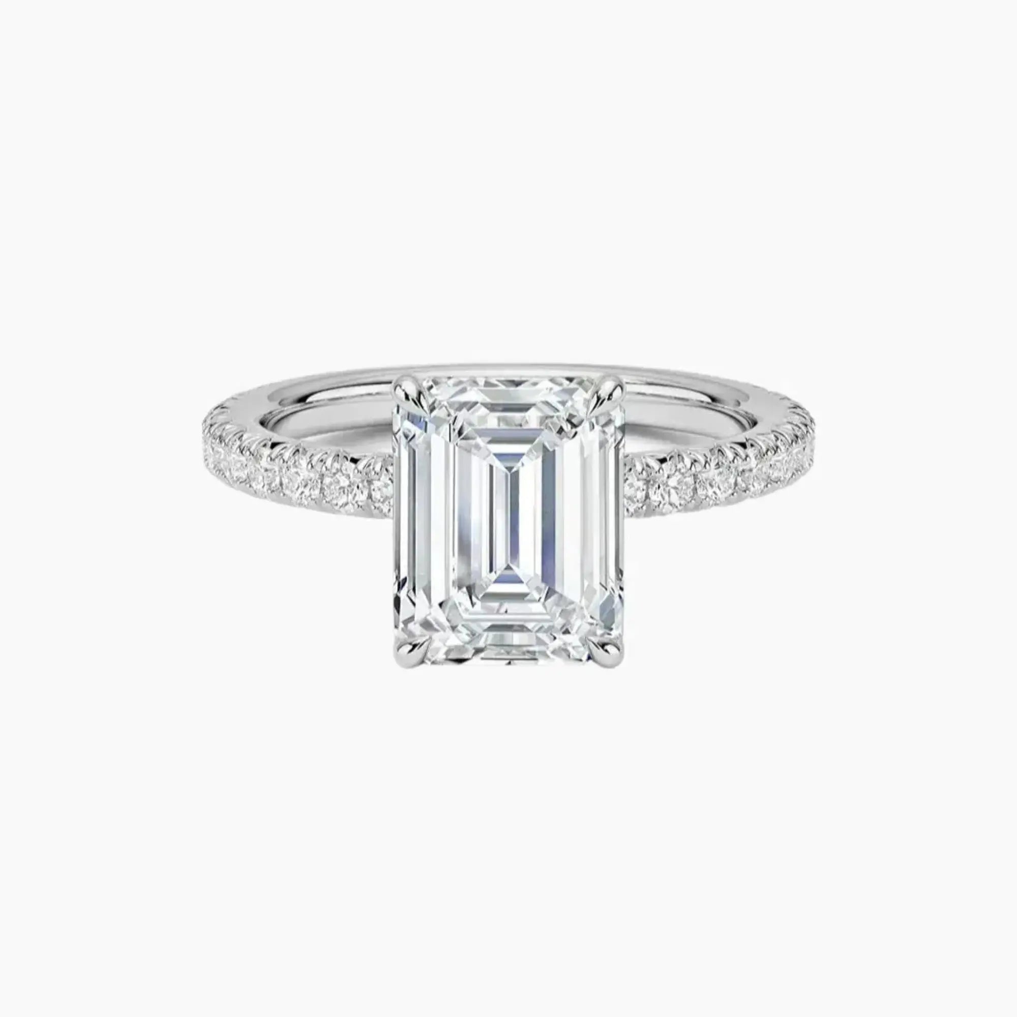 Irina Emerald Solitaire 1.5 Carat Lab Grown Diamond Engagement Ring in 14K Yellow Gold