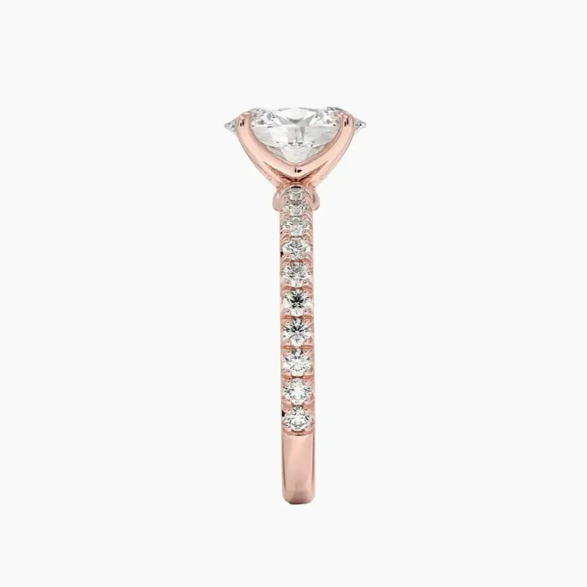 Irina Oval Solitaire 1.5 Carat Lab Grown Diamond Engagement Ring in 18K Yellow Gold