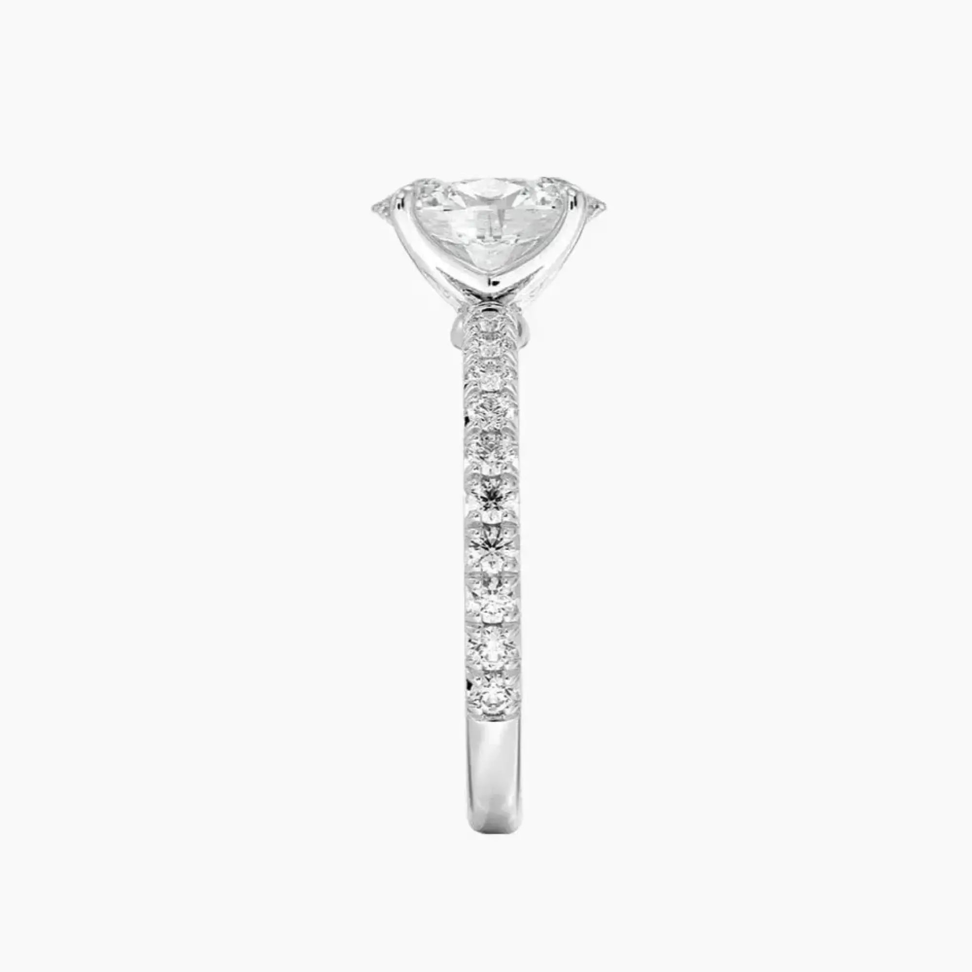 Irina Oval Solitaire Diamond Ring Setting in 14K Rose Gold