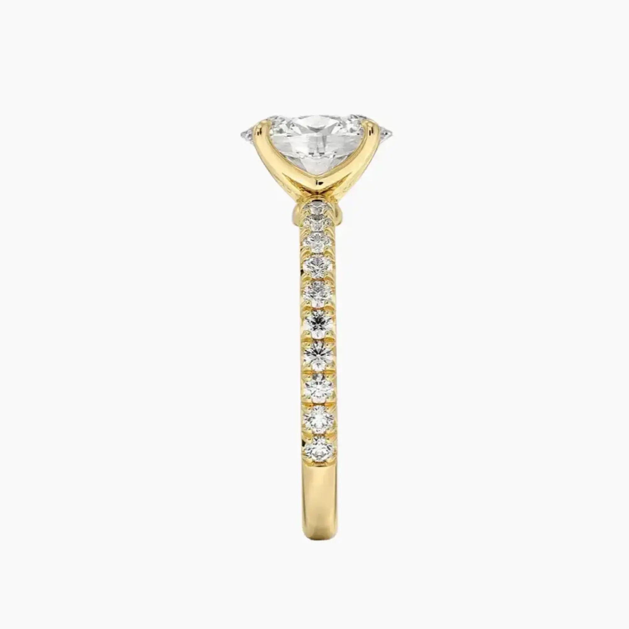 Irina Oval Solitaire 1.5 Carat Lab Grown Diamond Engagement Ring in 18K Rose Gold