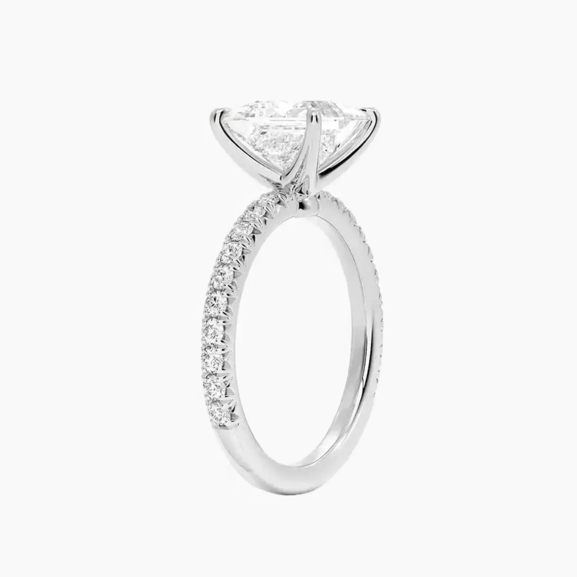 Irina Princess Solitaire Diamond Ring Setting in 14K Yellow Gold