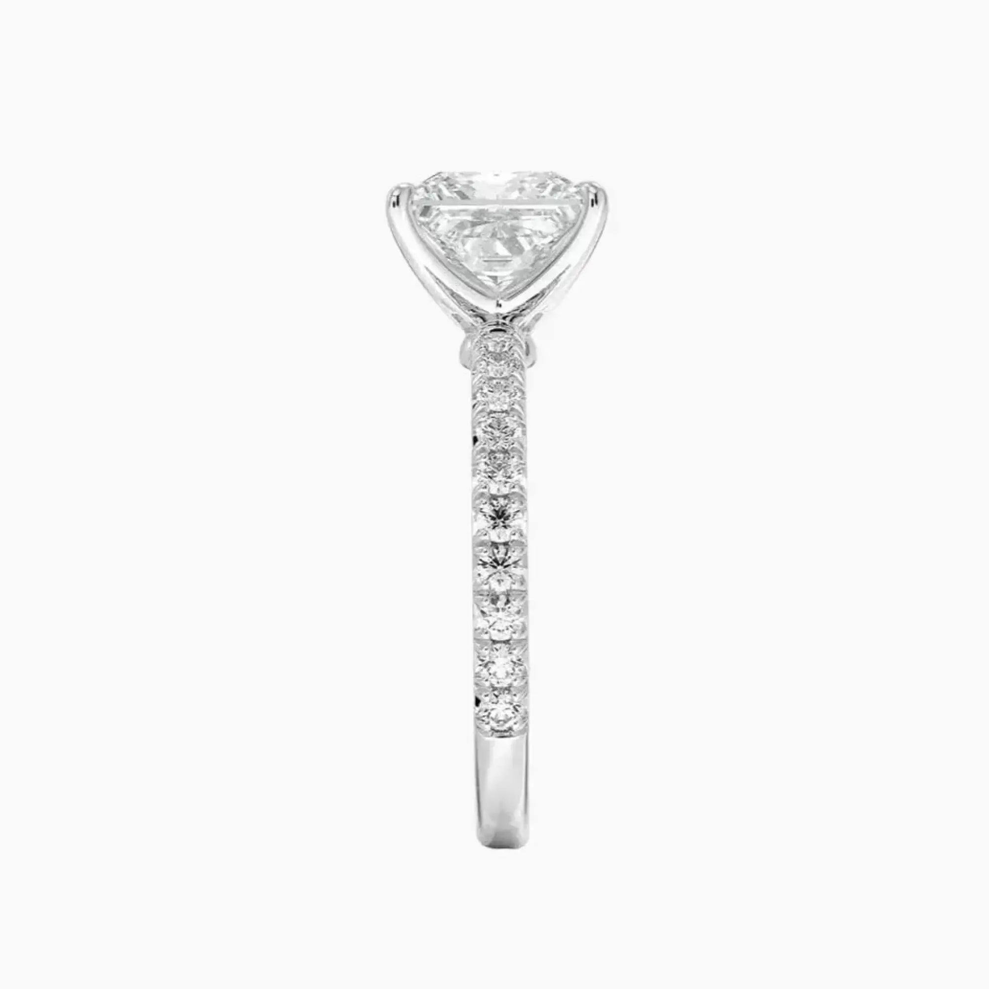 Irina Princess Solitaire 1 Carat Lab Grown Diamond Engagement Ring in 14K Yellow Gold