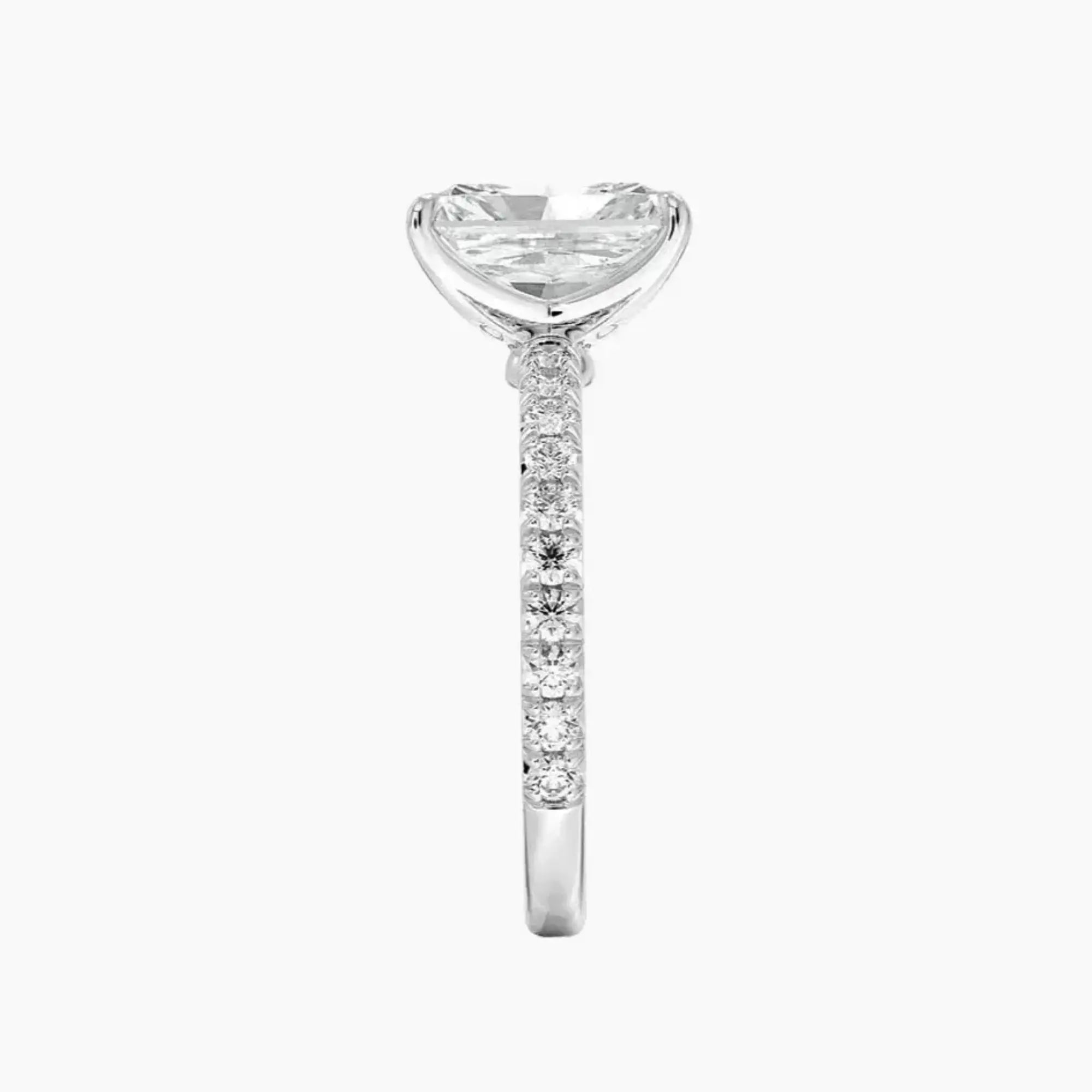 Irina Radiant Solitaire Diamond Ring Setting in 14K Yellow Gold