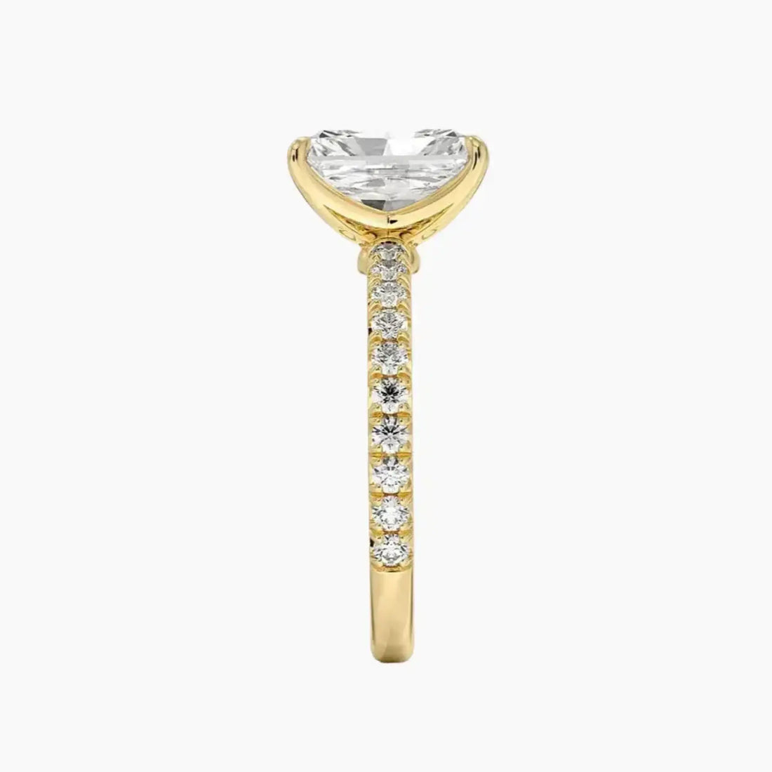 Irina Radiant Solitaire 2 Carat Lab Grown Diamond Engagement Ring in 18K White Gold