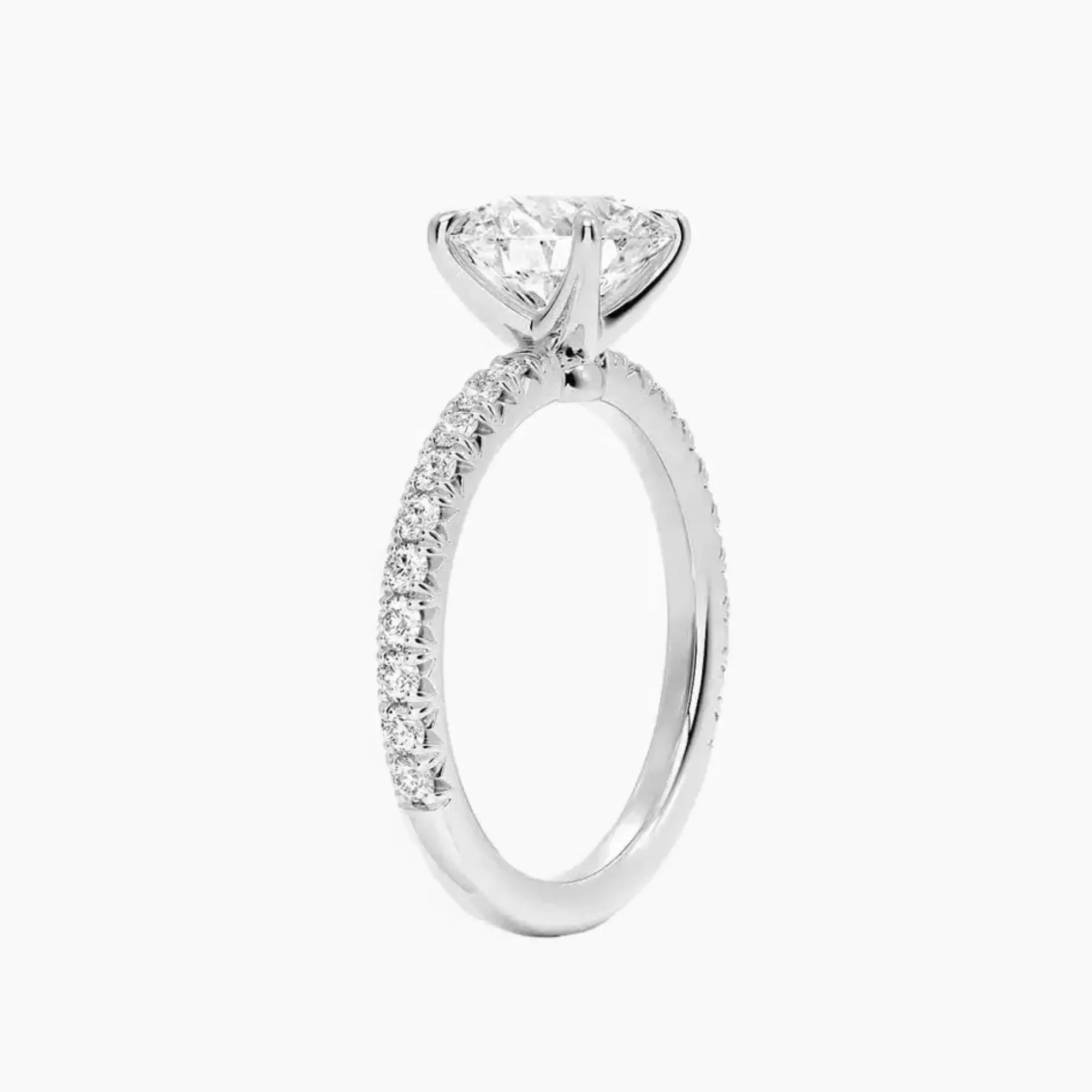 Irina Round Solitaire 1.5 Carat Lab Grown Diamond Engagement Ring in 14K Rose Gold