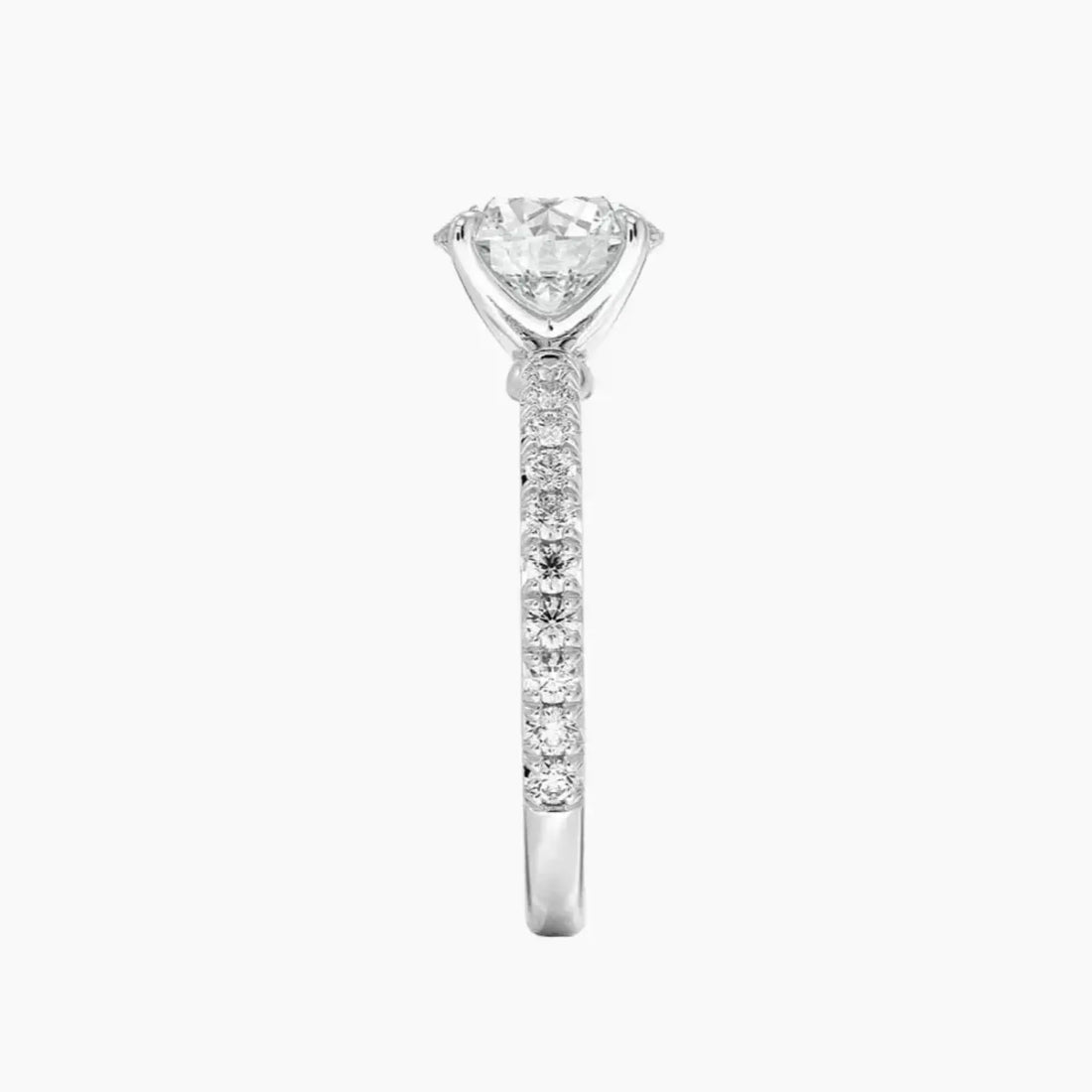 Irina Round Solitaire 2 Carat Lab Grown Diamond Engagement Ring in 14K Yellow Gold