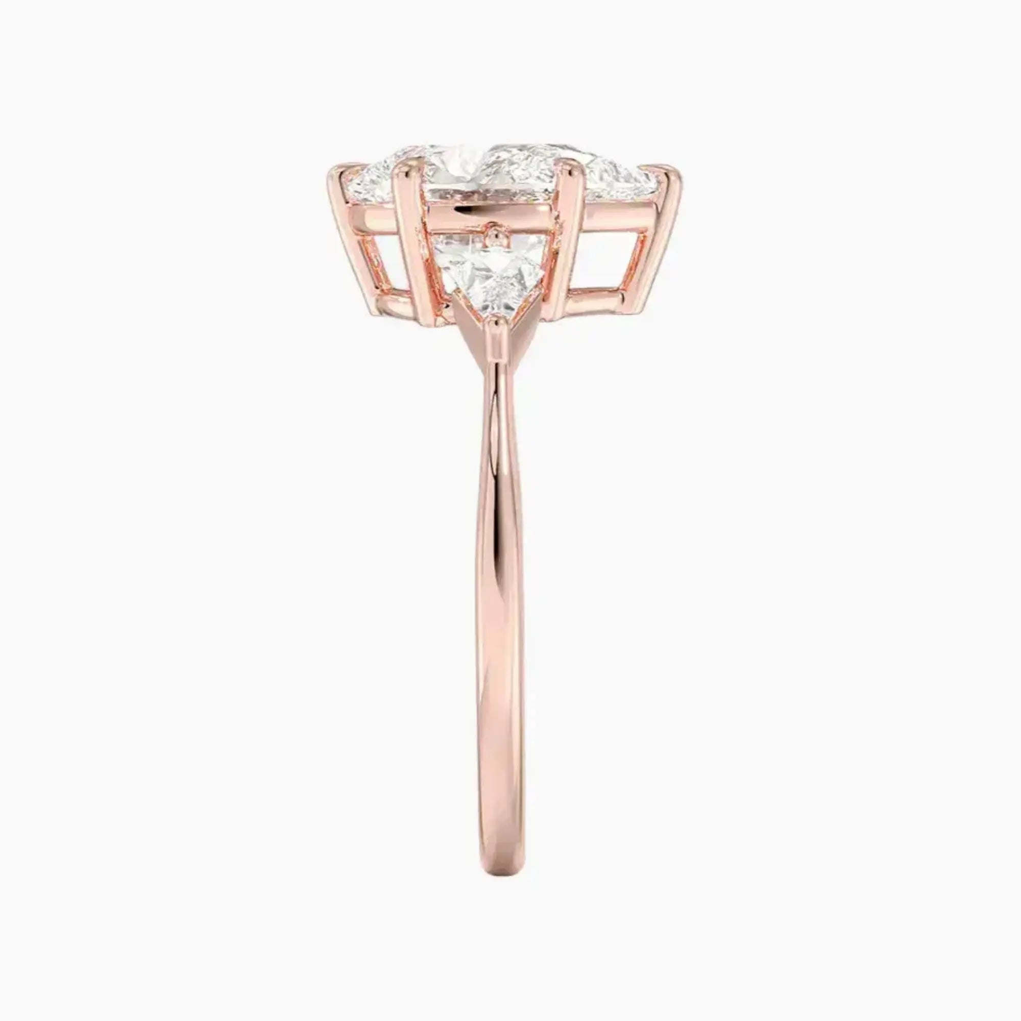 Isolde Pear Three Stone 2 Carat Lab Grown Diamond Engagement Ring in 18K White Gold