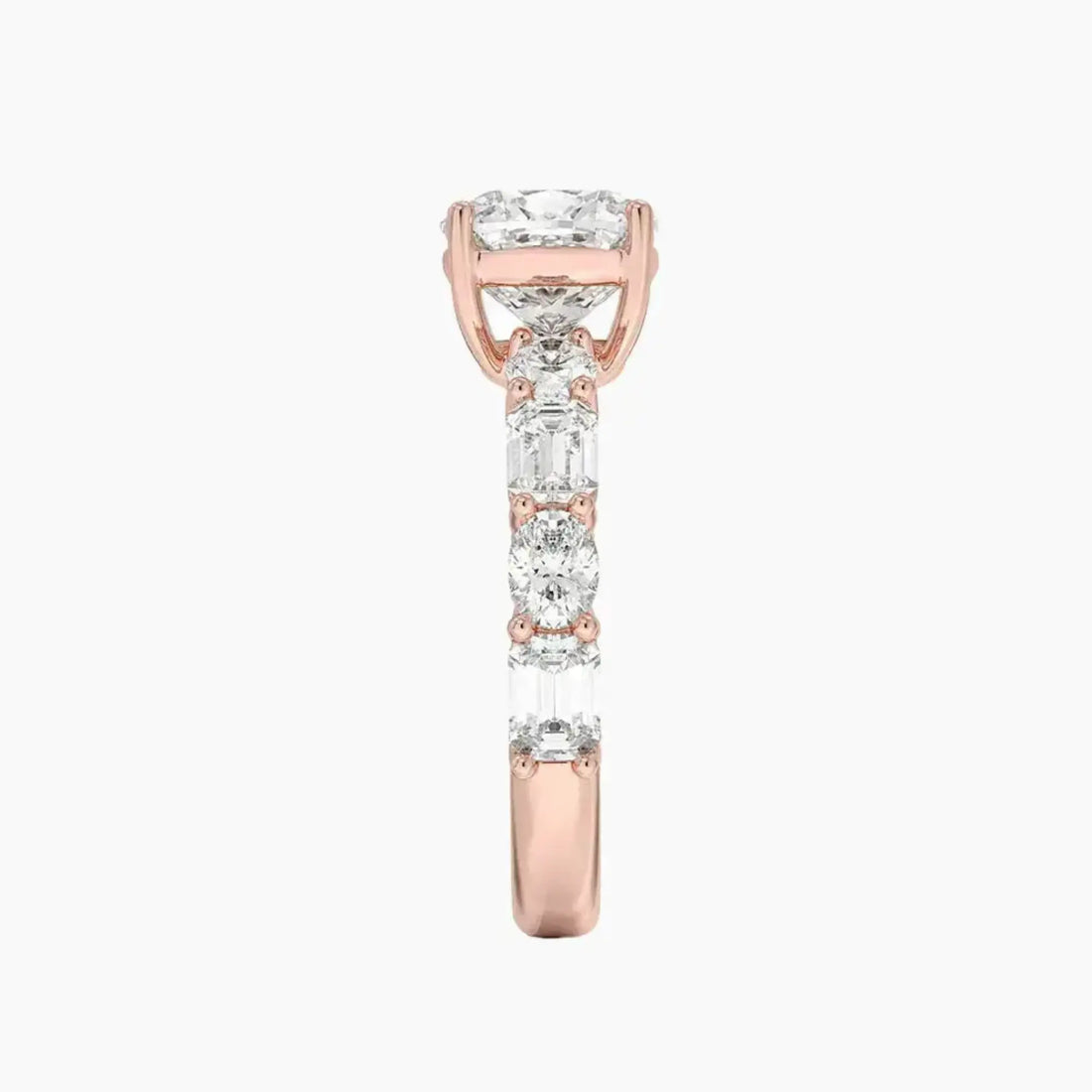 Ariadne Cushion Designer Diamond Ring Setting in 14K White Gold